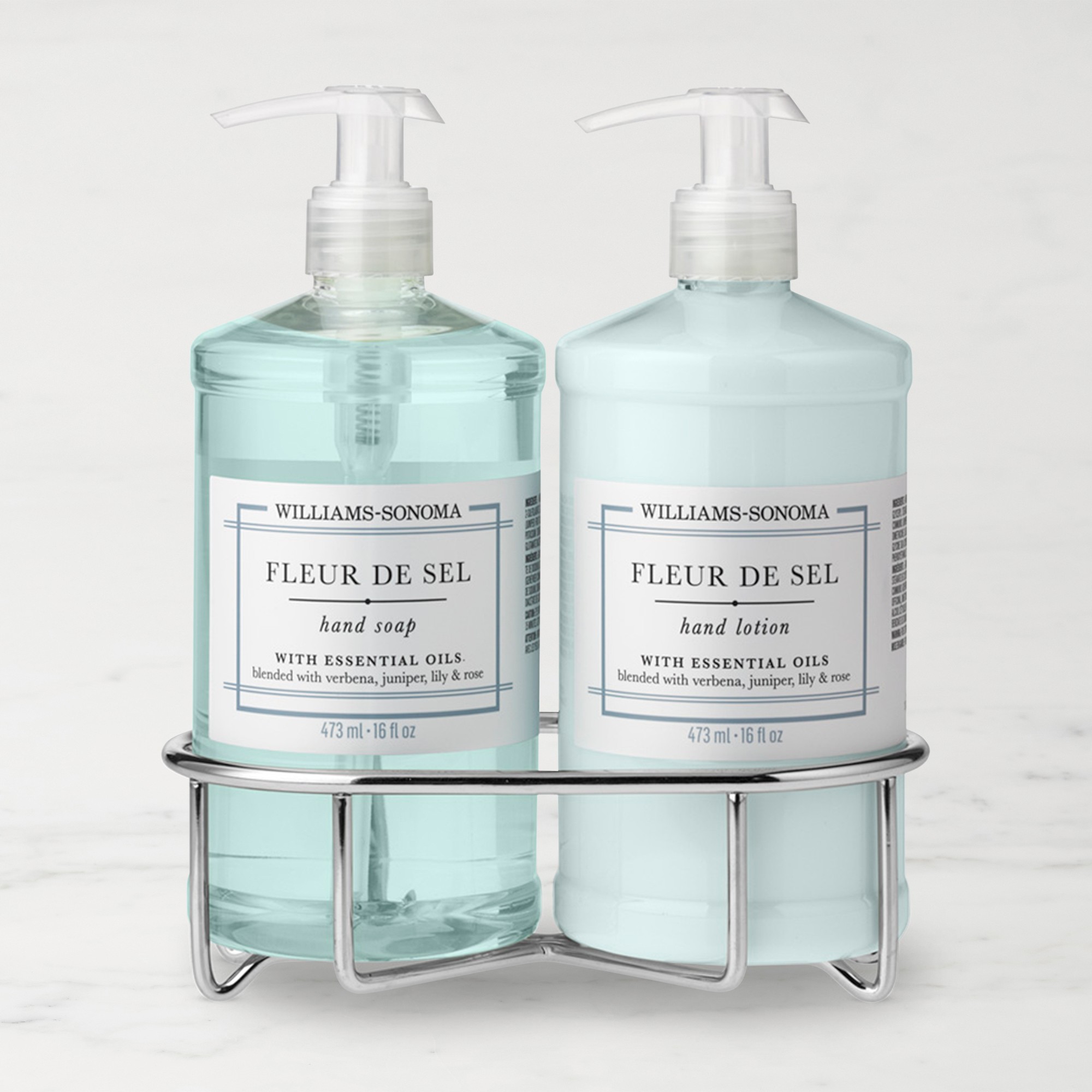 Williams Sonoma Fleur De Sel Hand Soap & Lotion 3-Piece Set
