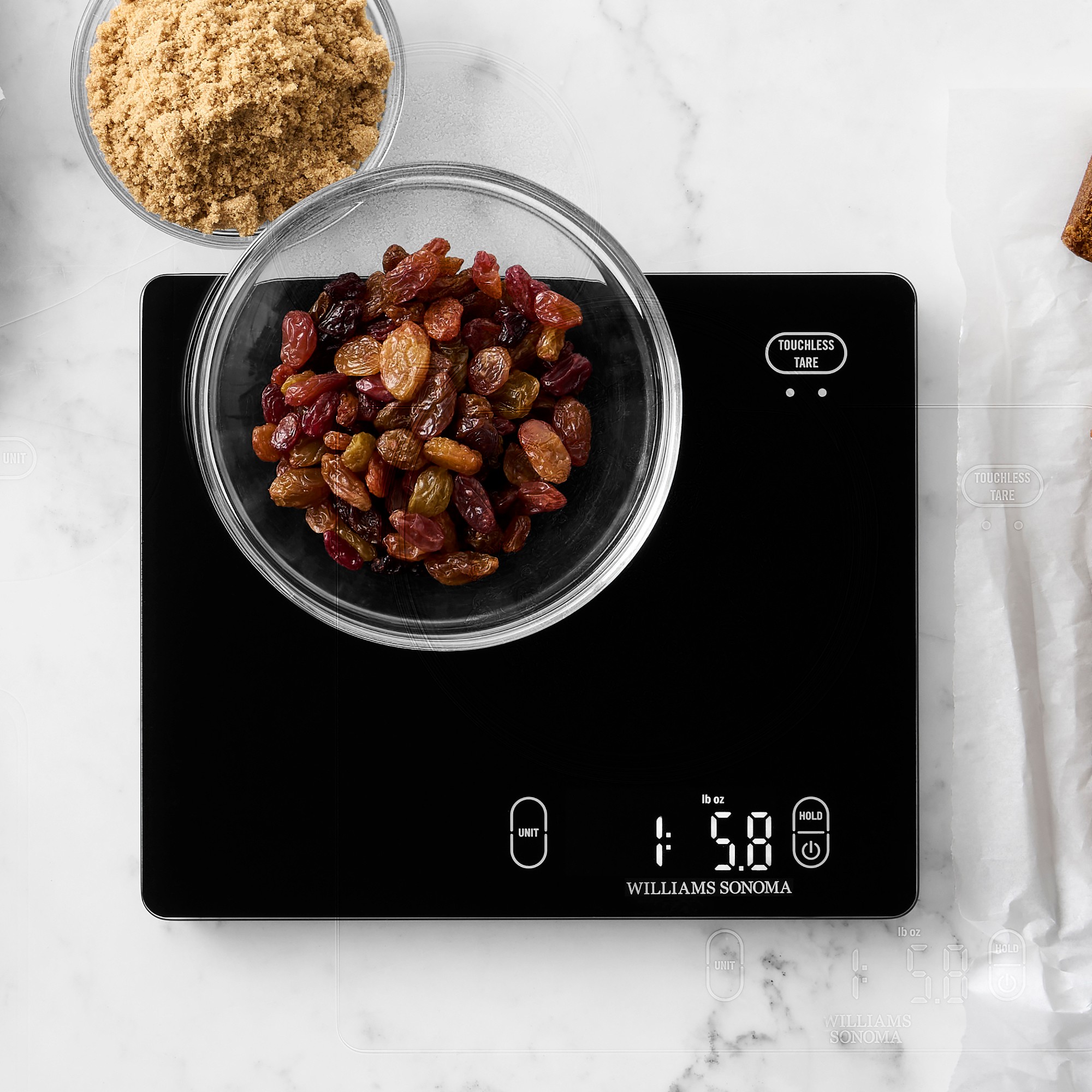 Williams Sonoma Touchless Tare Waterproof Scale