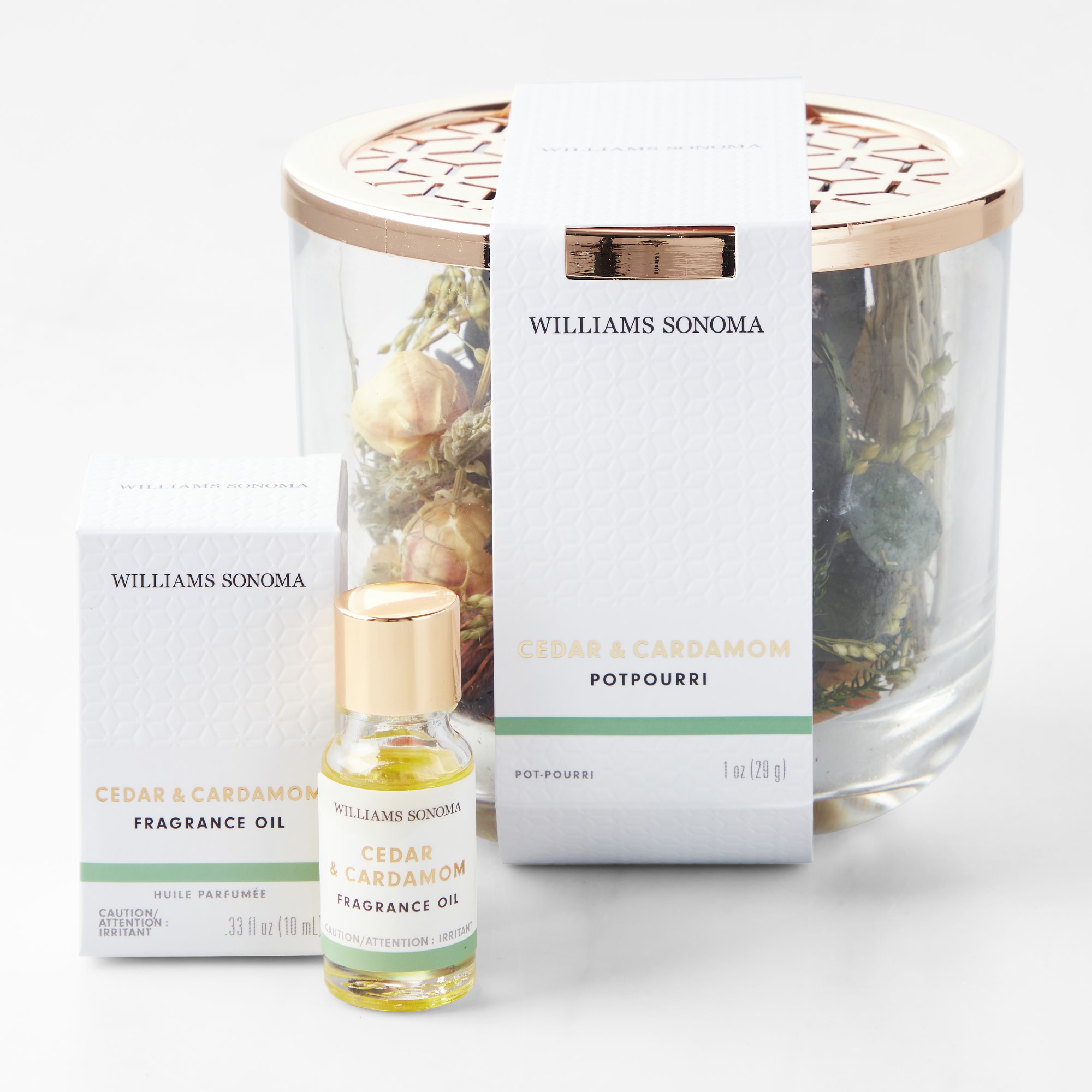 Home Fragrance Potpourri Jar, Cedar & Cardamom