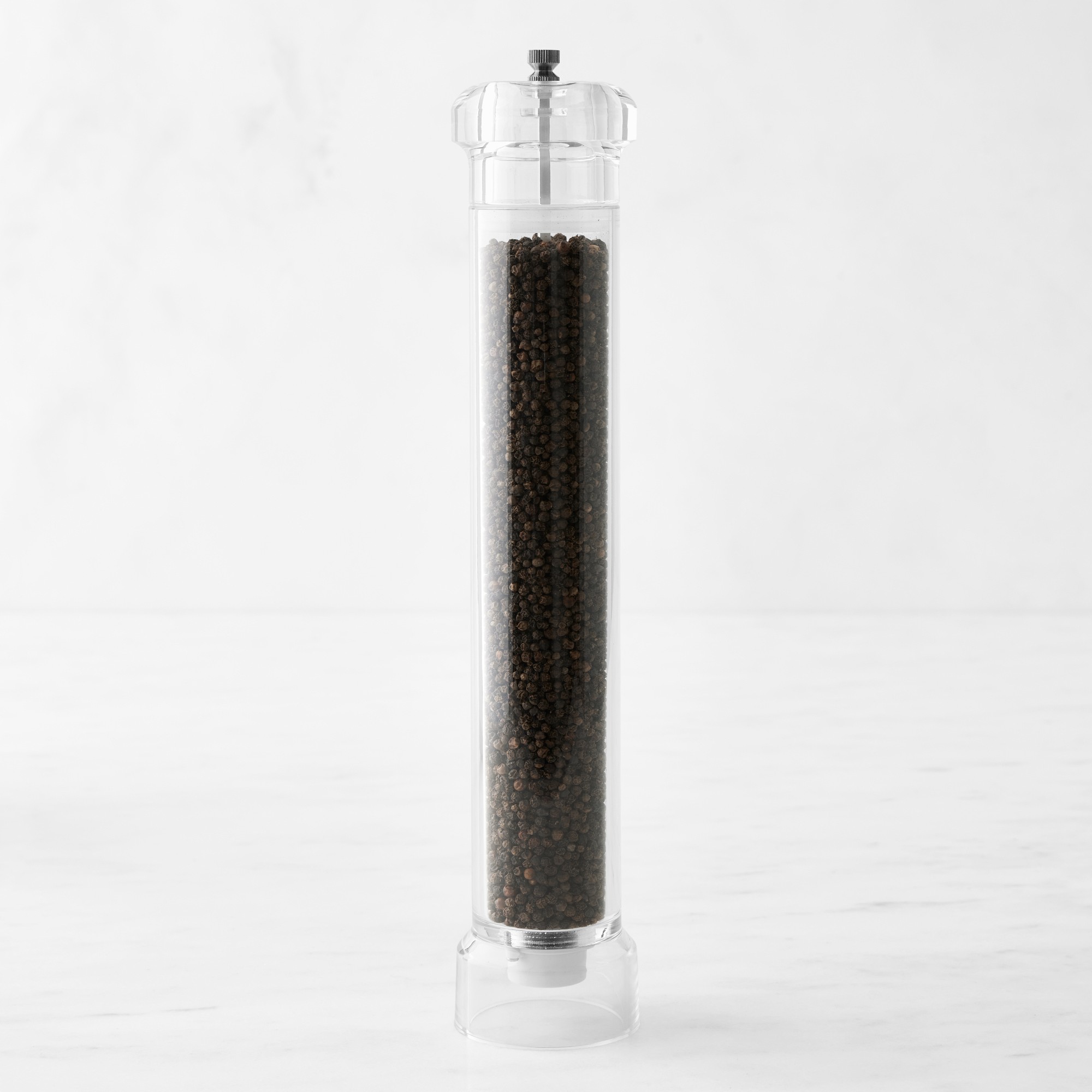 Williams Sonoma Pink Himalayan Salt & Black Peppercorn Tall Mills