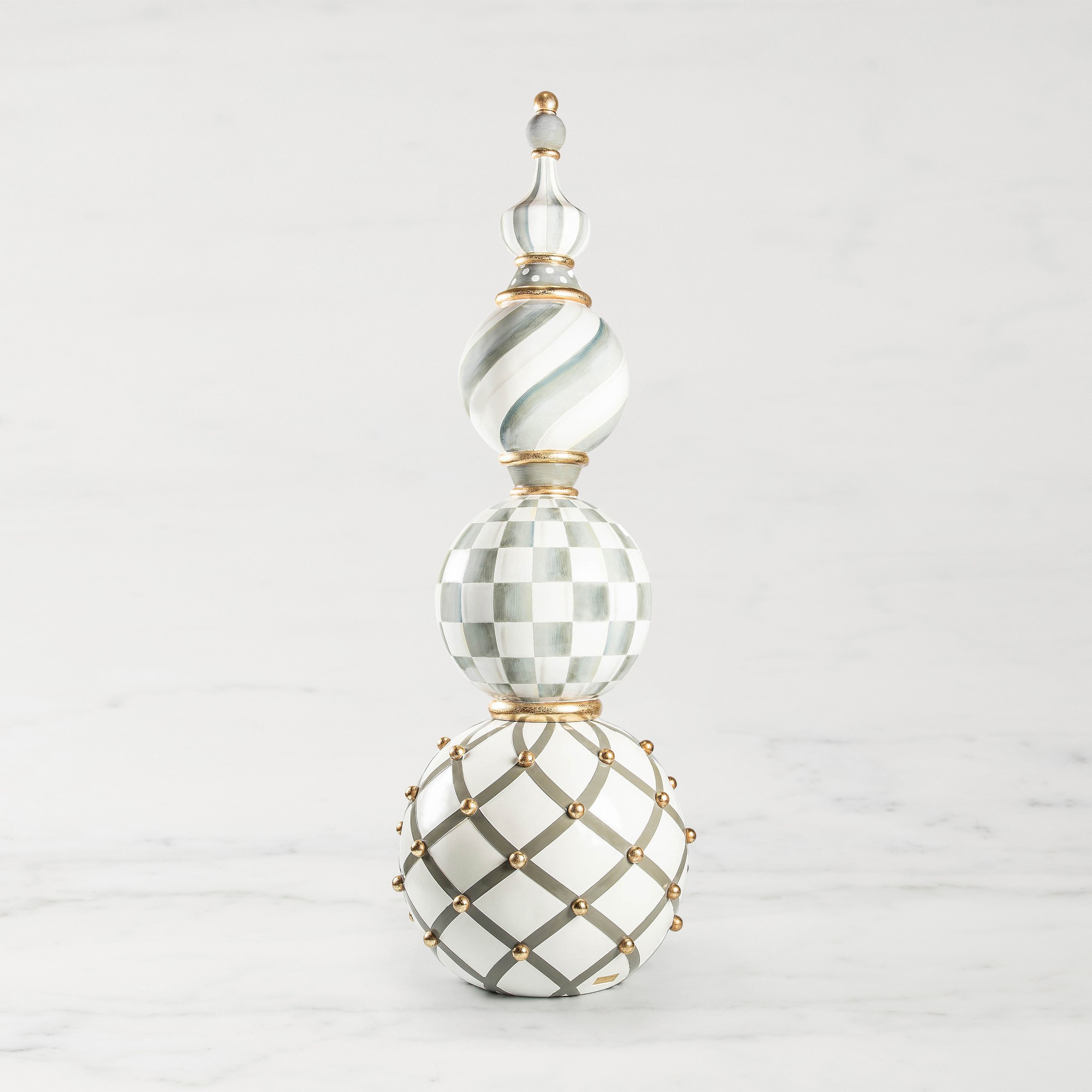 MacKenzie-Childs Sterling Check Trophy Topiary, 52