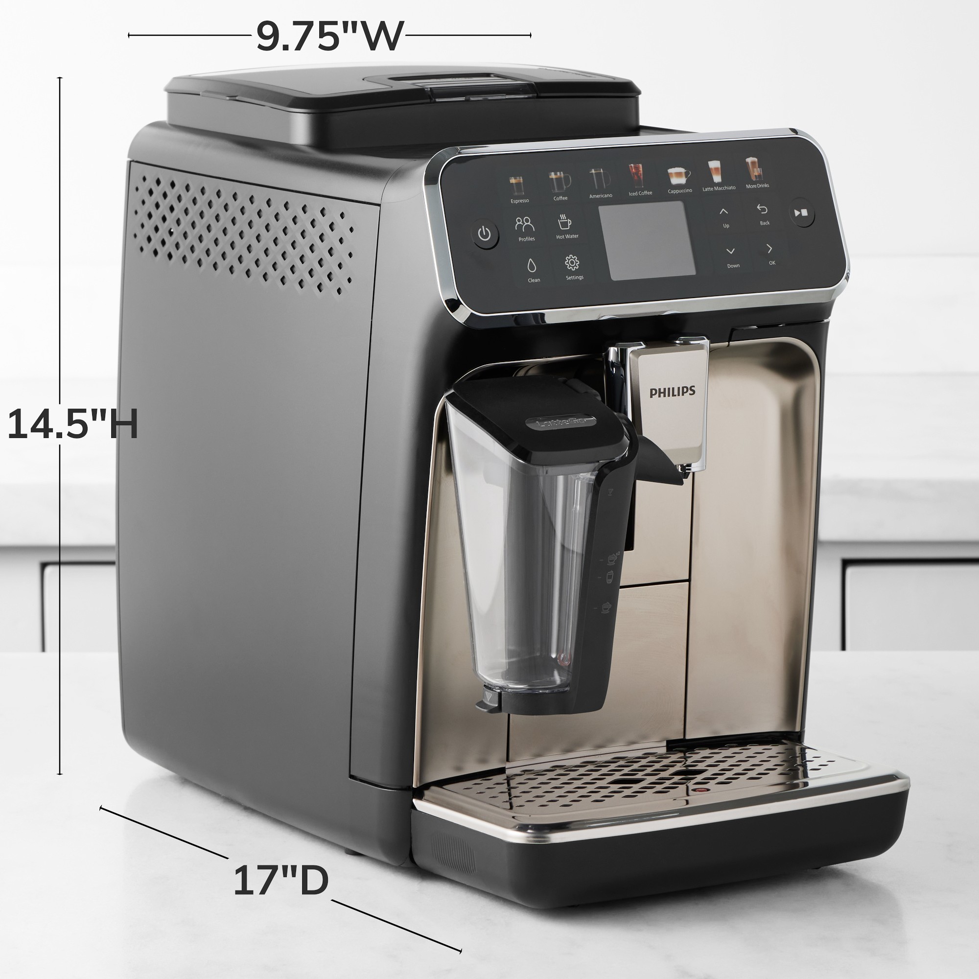 Philips 4400 Fully Automatic Espresso Machine with LatteGo & Iced Coffee