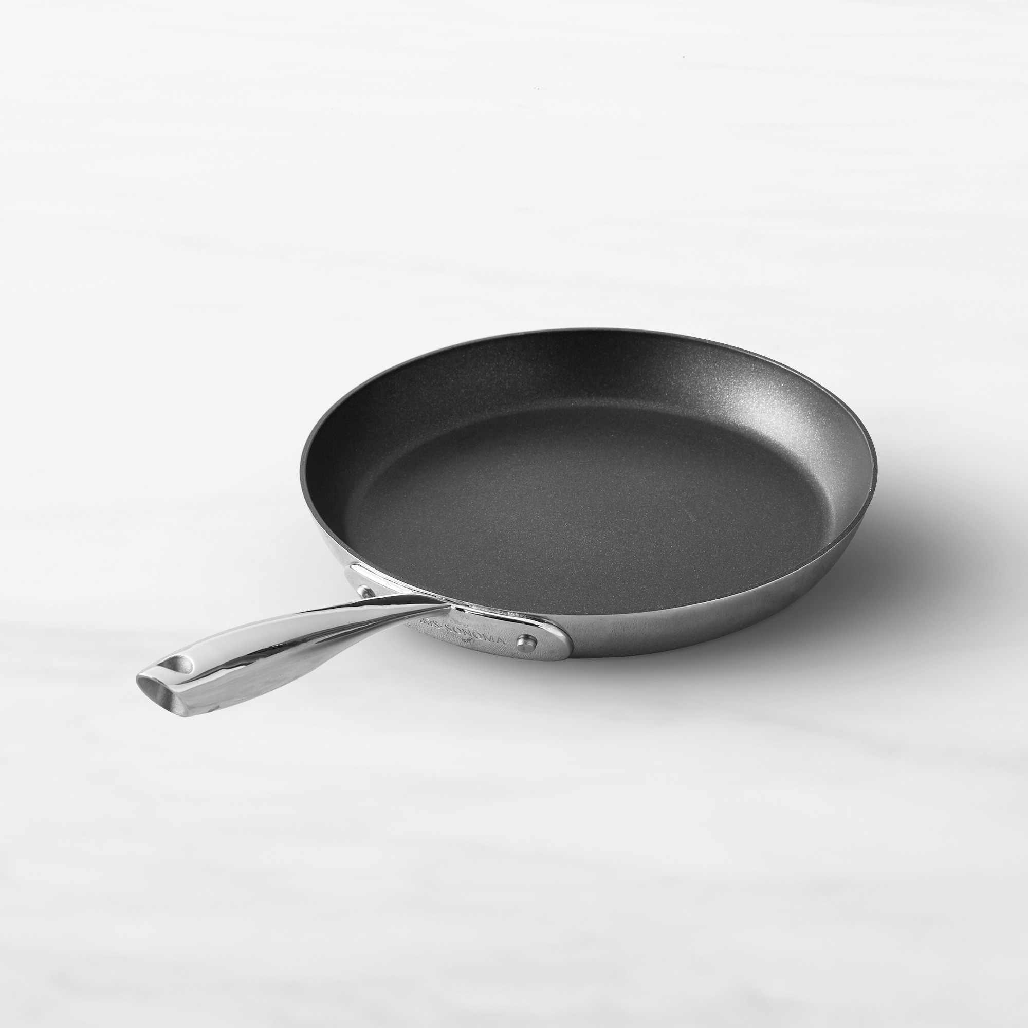 Williams Sonoma Signature Thermo-Clad™ Stainless-Steel Nonstick Omelette Fry Pan, 9