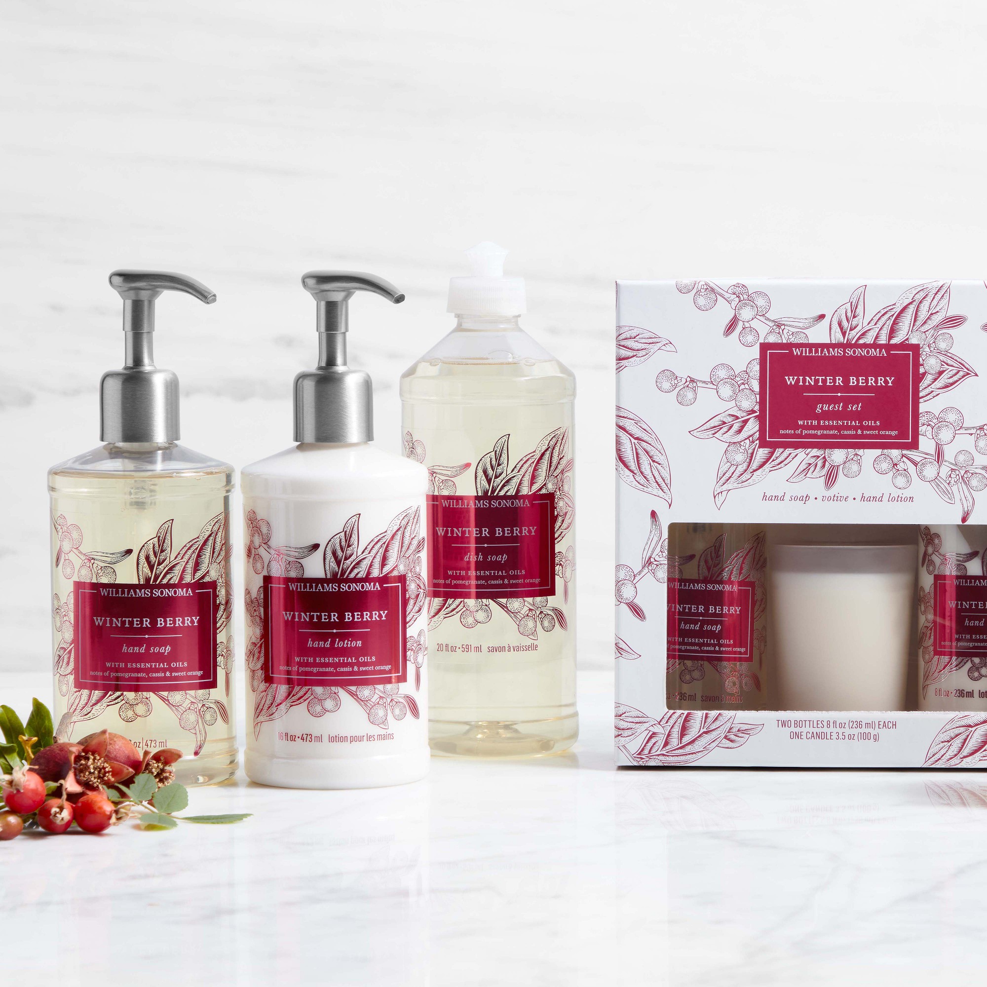 Williams Sonoma Winter Berry Dish Soap