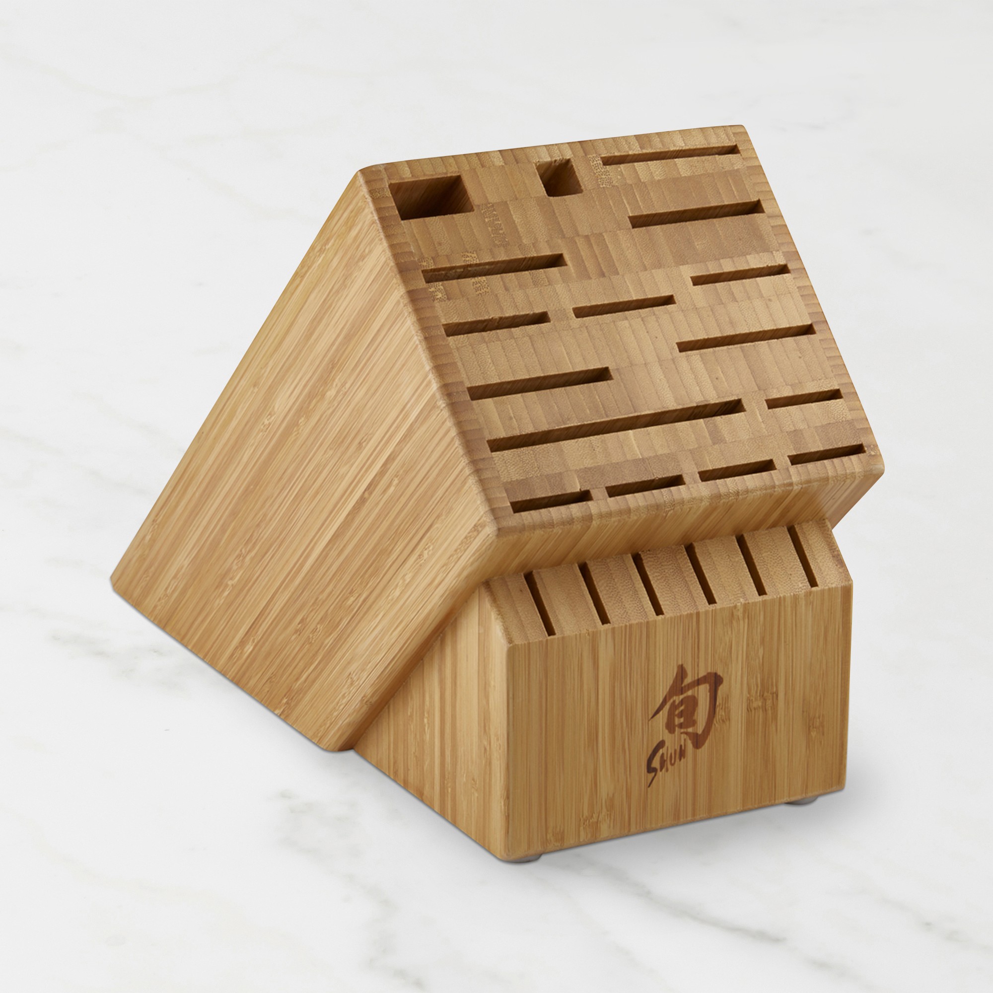 Shun 22-Slot Knife Block Set, Bamboo