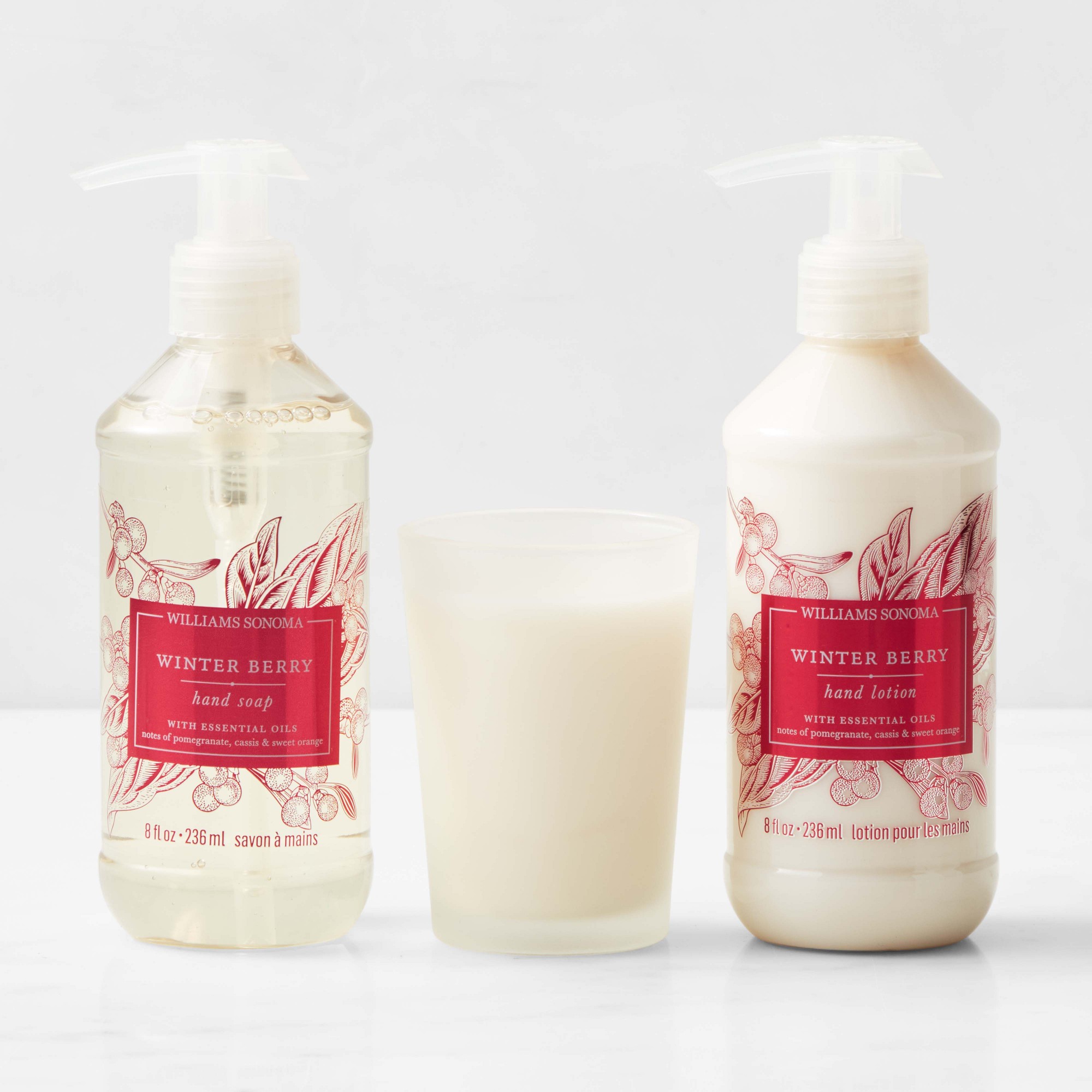 Williams Sonoma Winter Berry Guest Set