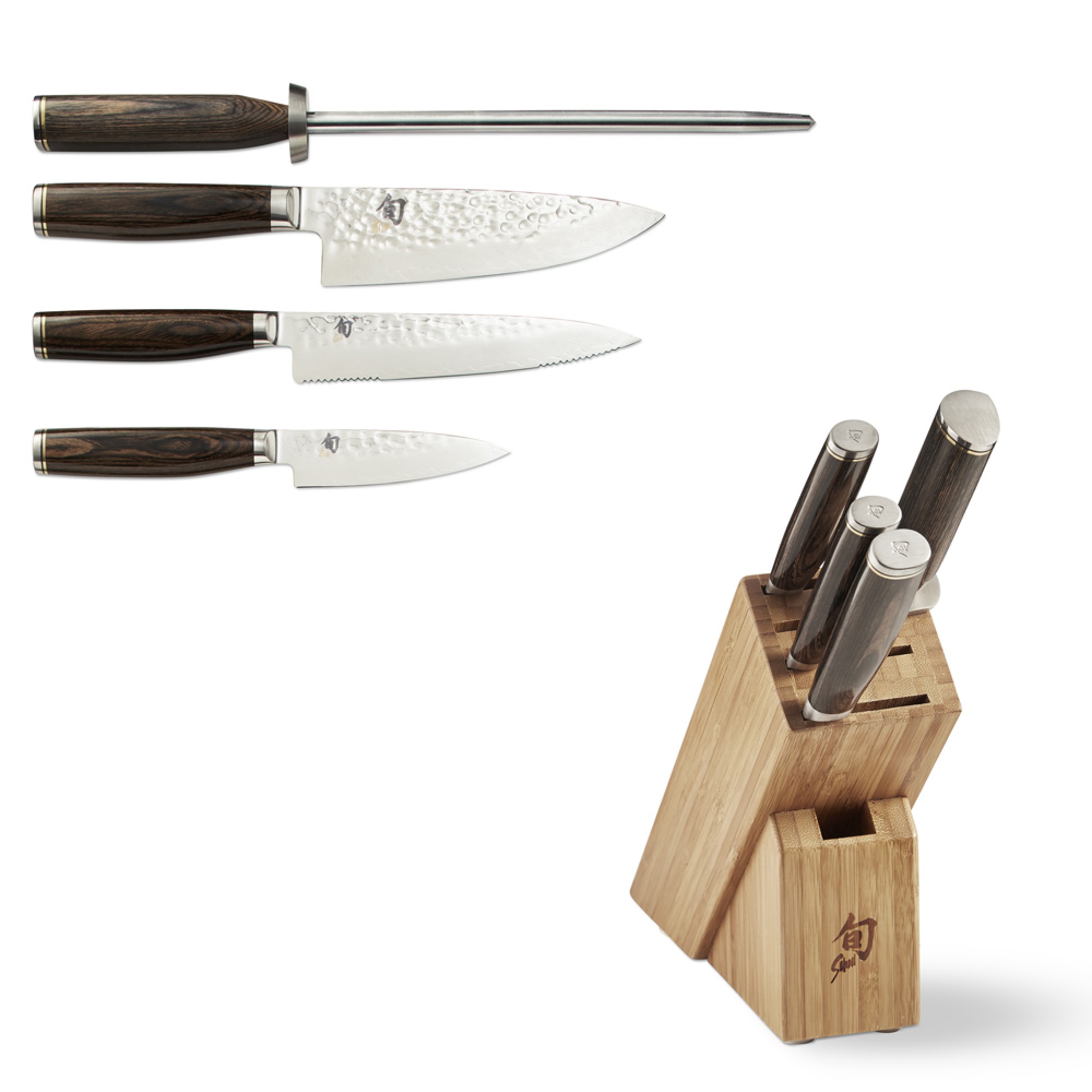 Shun Premier Knife Block, Set of 5