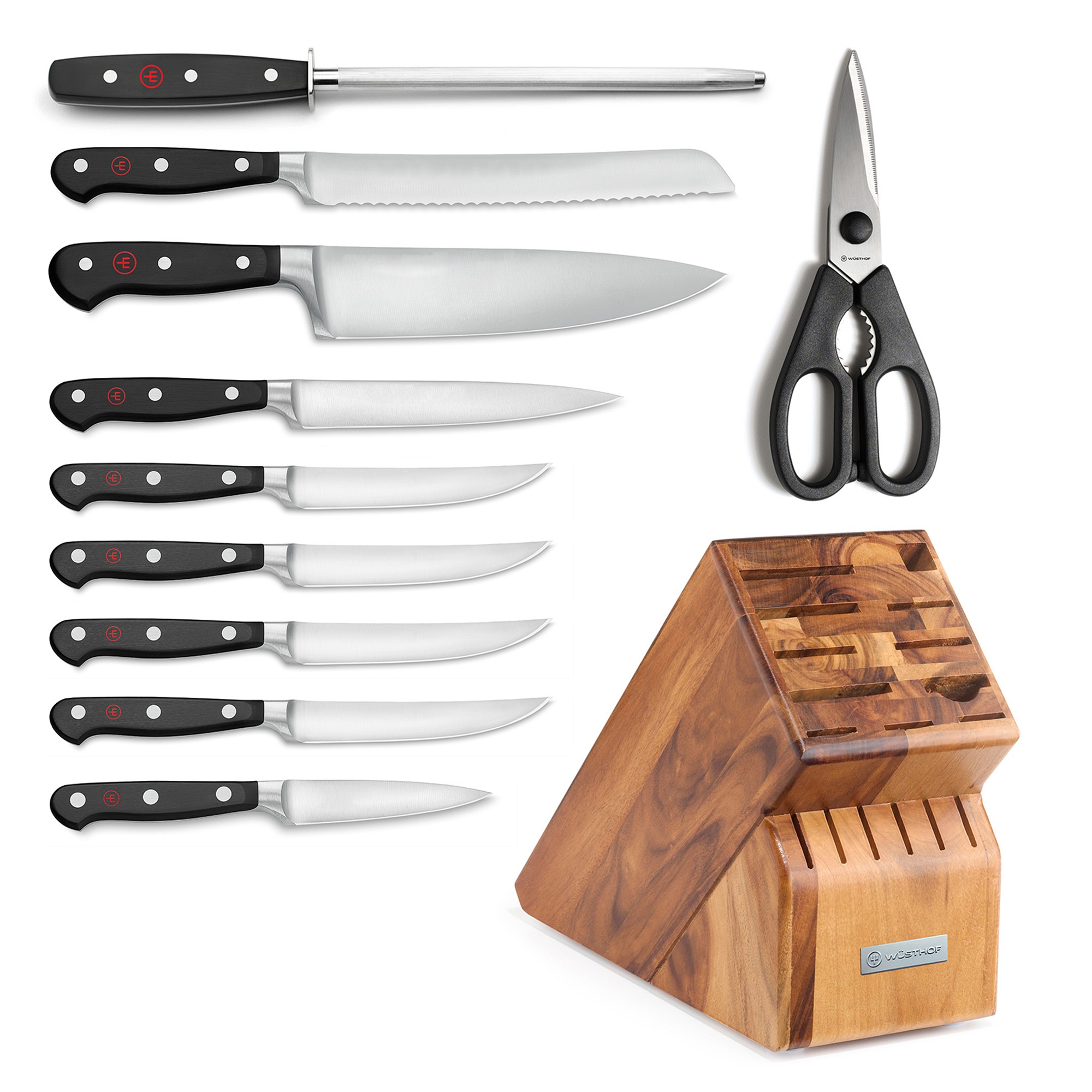 Wüsthof Classic Essential Knife Block, Set of 11