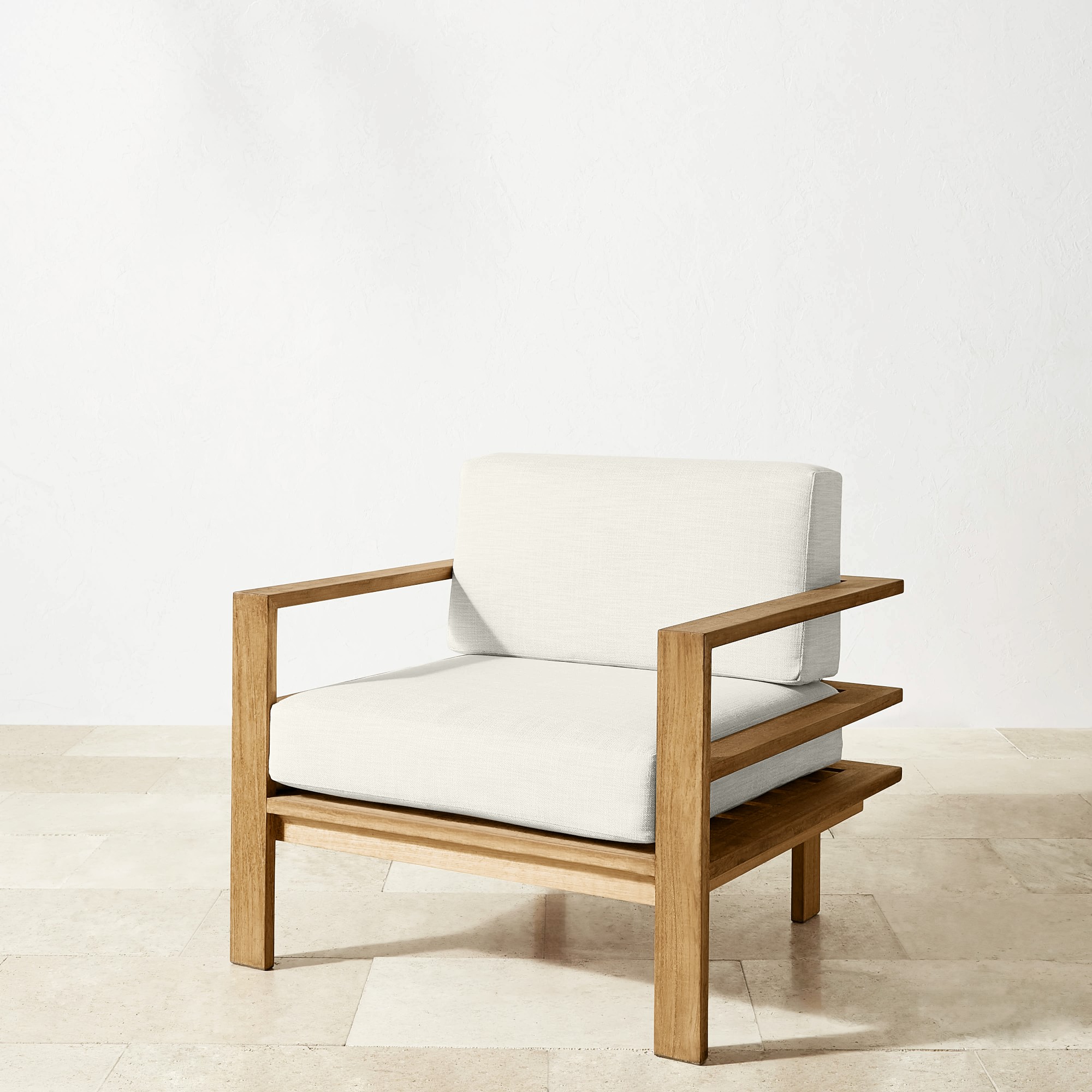 Ojai Outdoor Natural Teak Club Chair