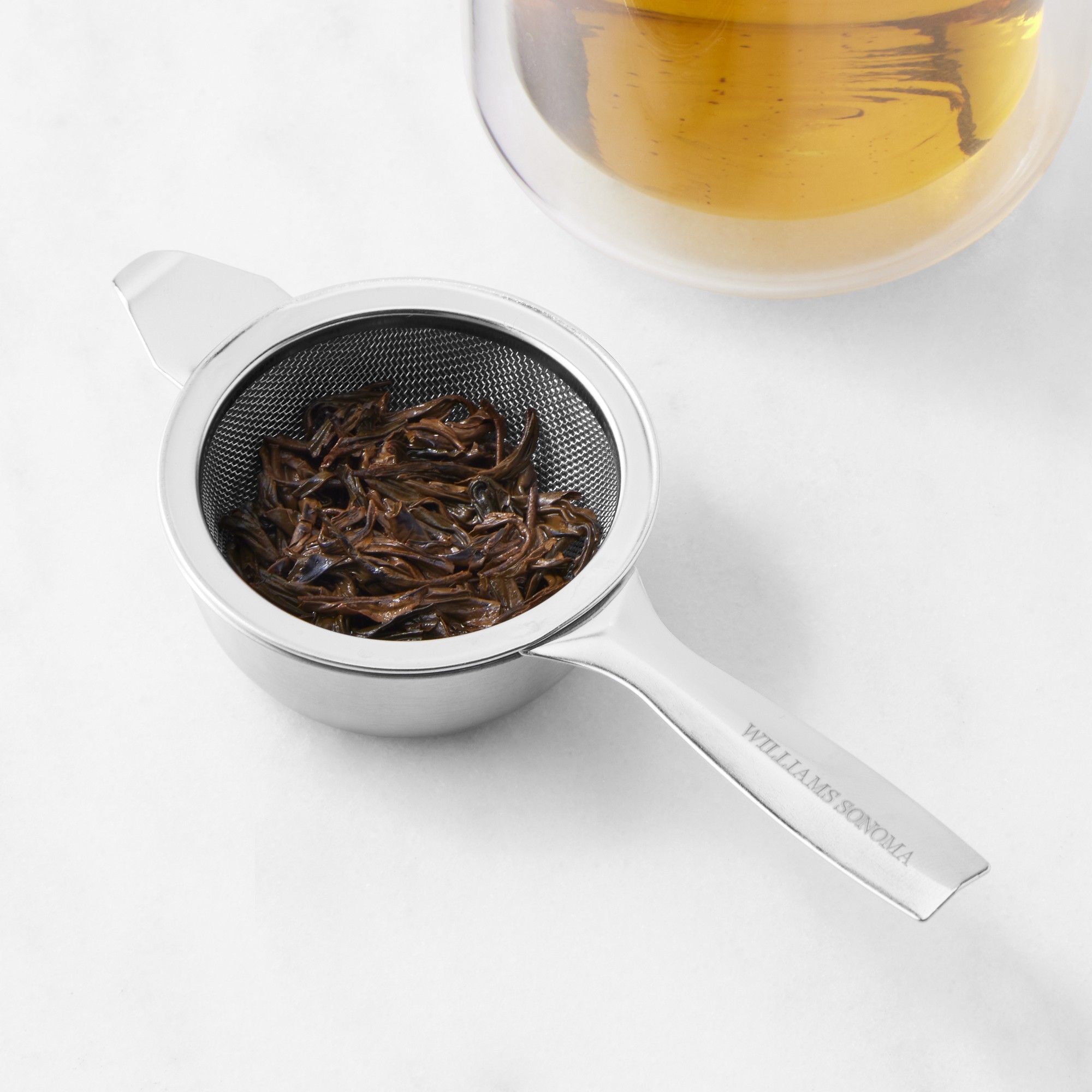 Williams Sonoma Tea Strainer with Drip Bowl