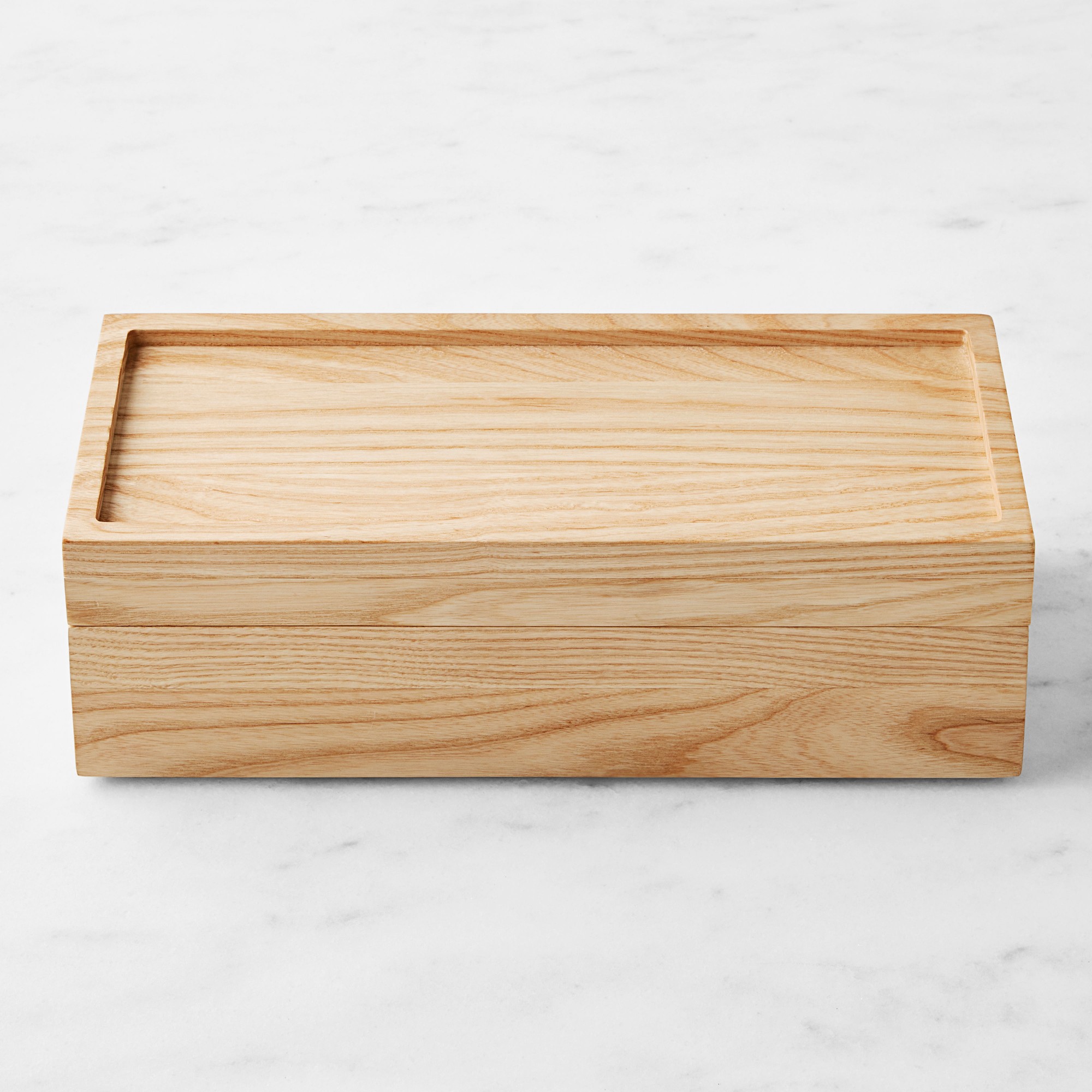 Hold Everything Stackable Tea Box, Ashwood