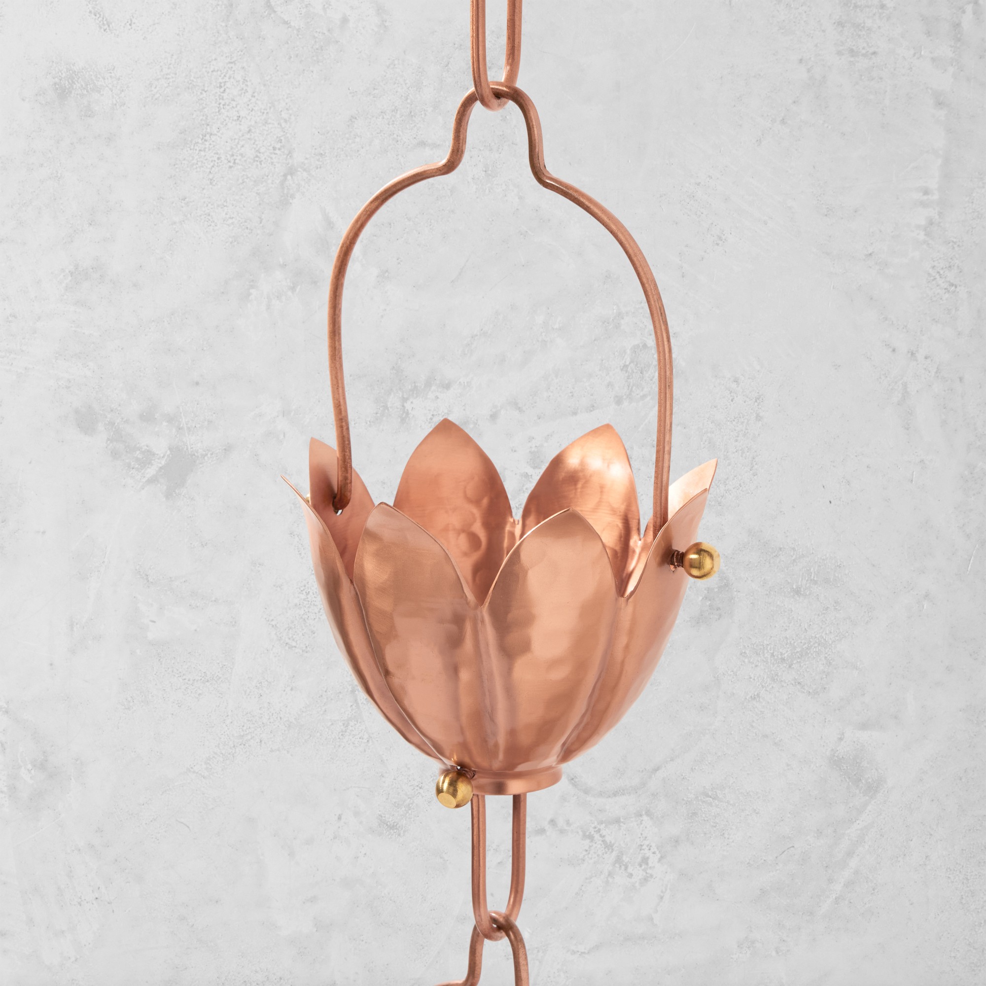 Copper Flower Rain Chain