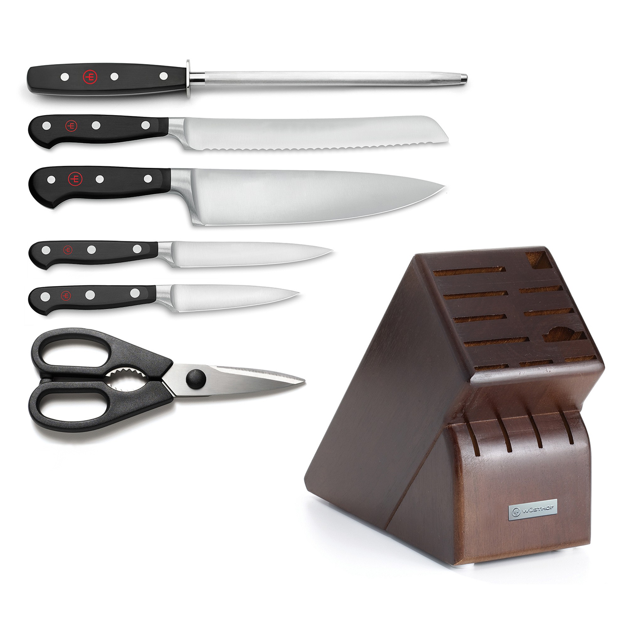 Wüsthof Classic Knife Block, Set of 7