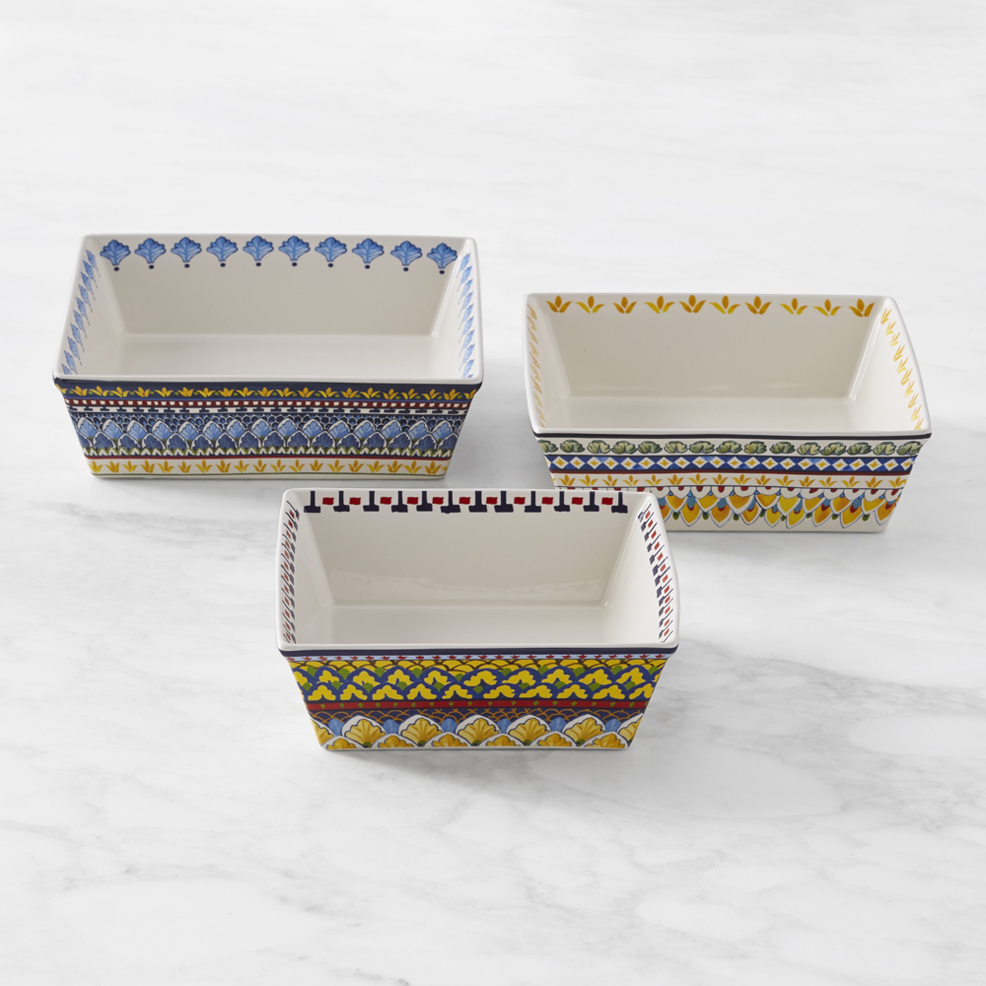 Sicily Stoneware Bakers, Set of 3