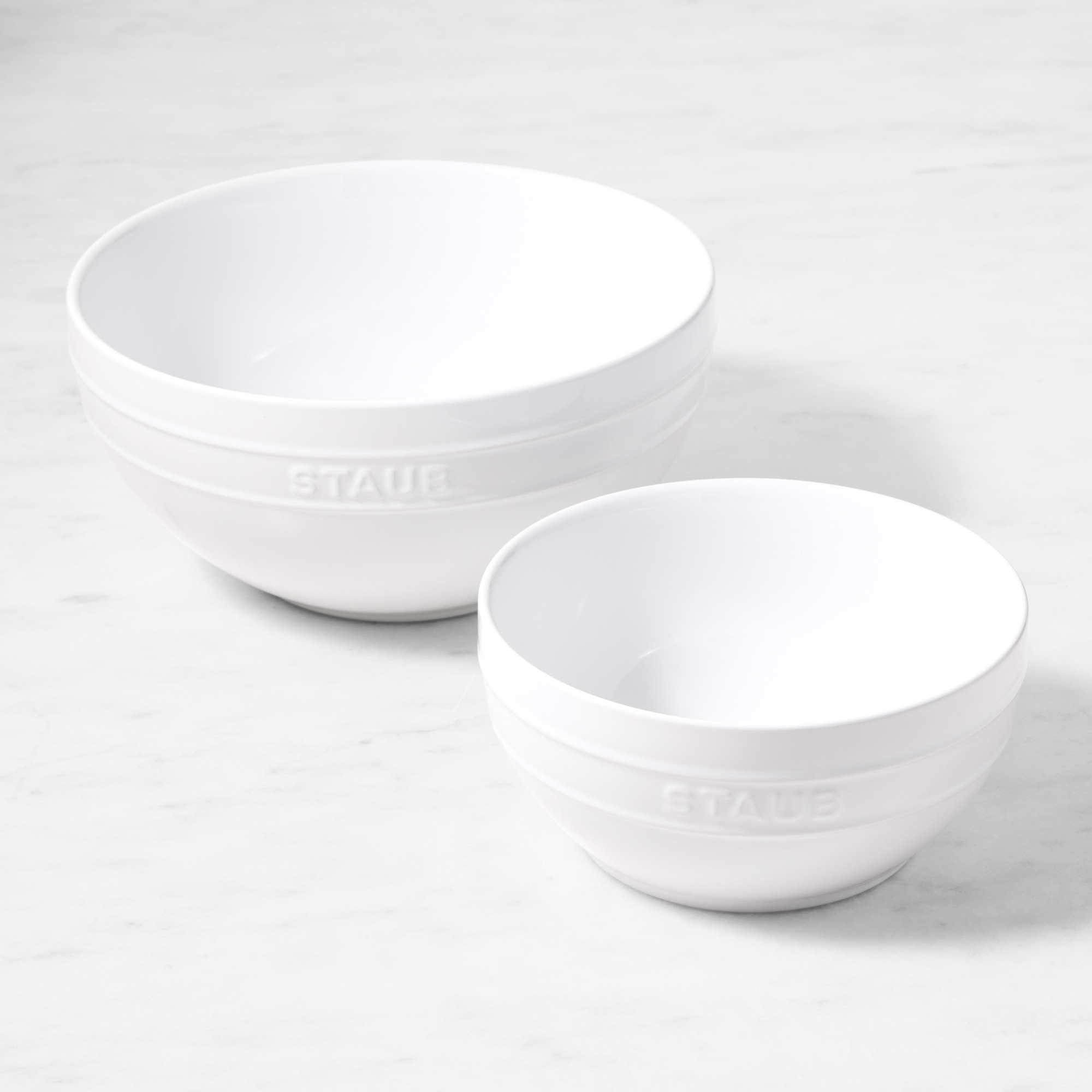 Staub Ceramic Mixing Bowls, Set of 2