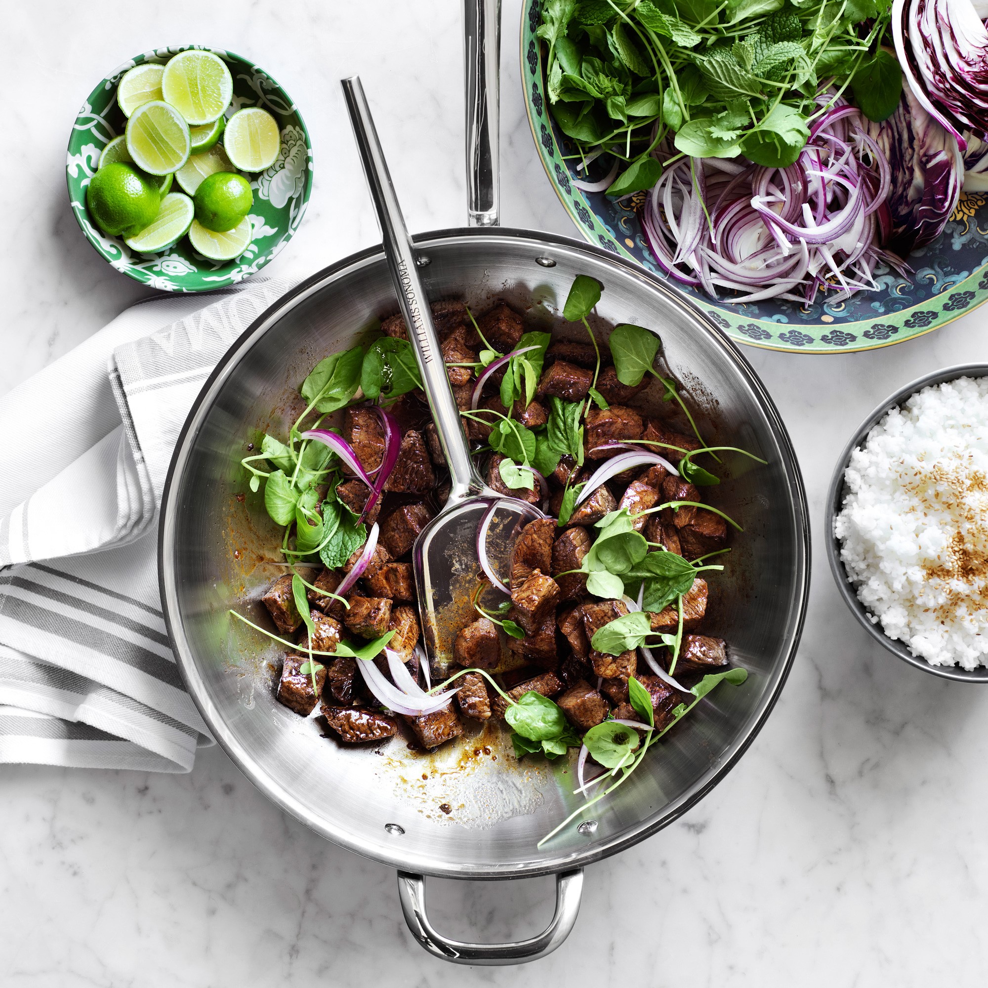 Williams Sonoma Signature Stainless-Steel Wok, 14