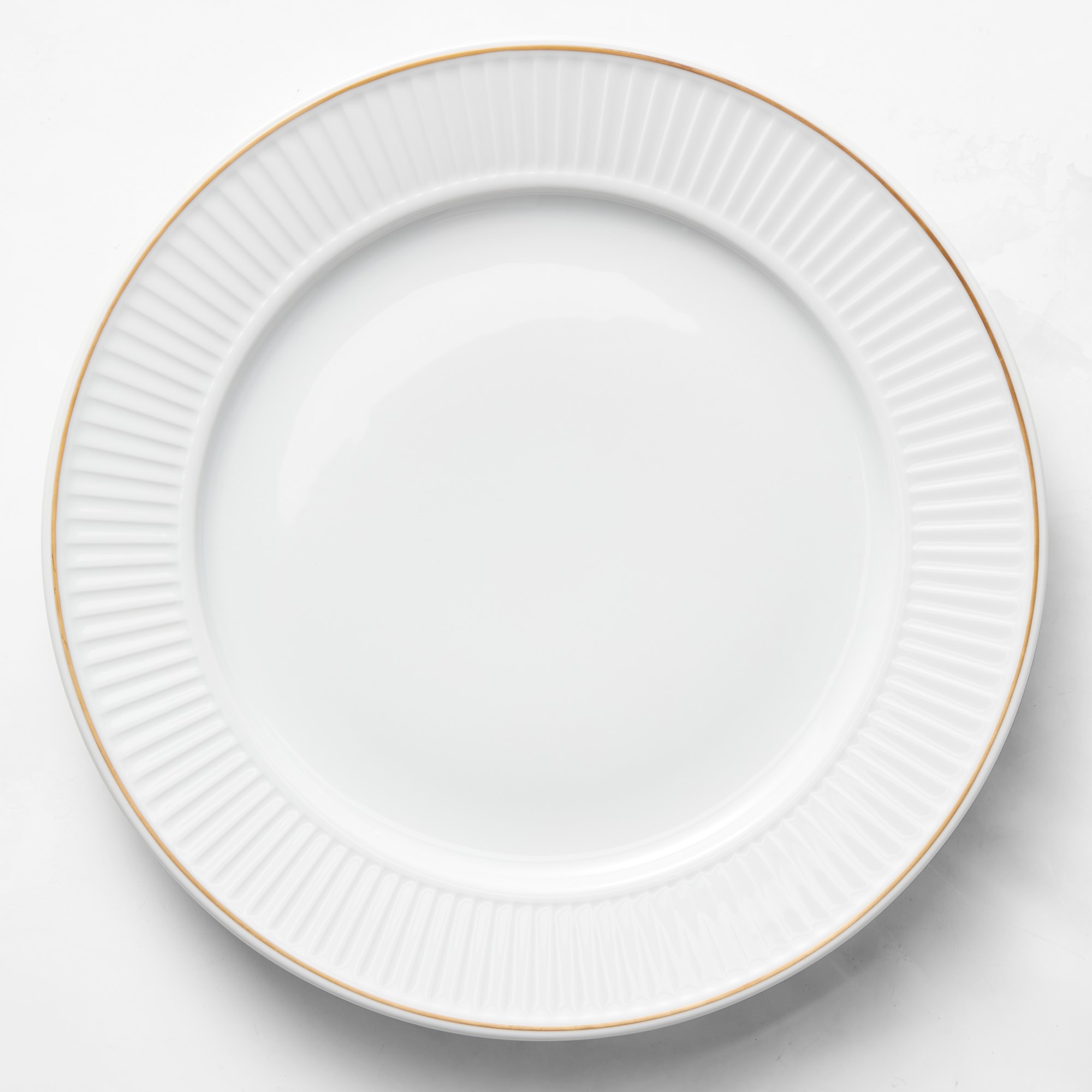 Pillivuyt Plisse Gold Porcelain Charger