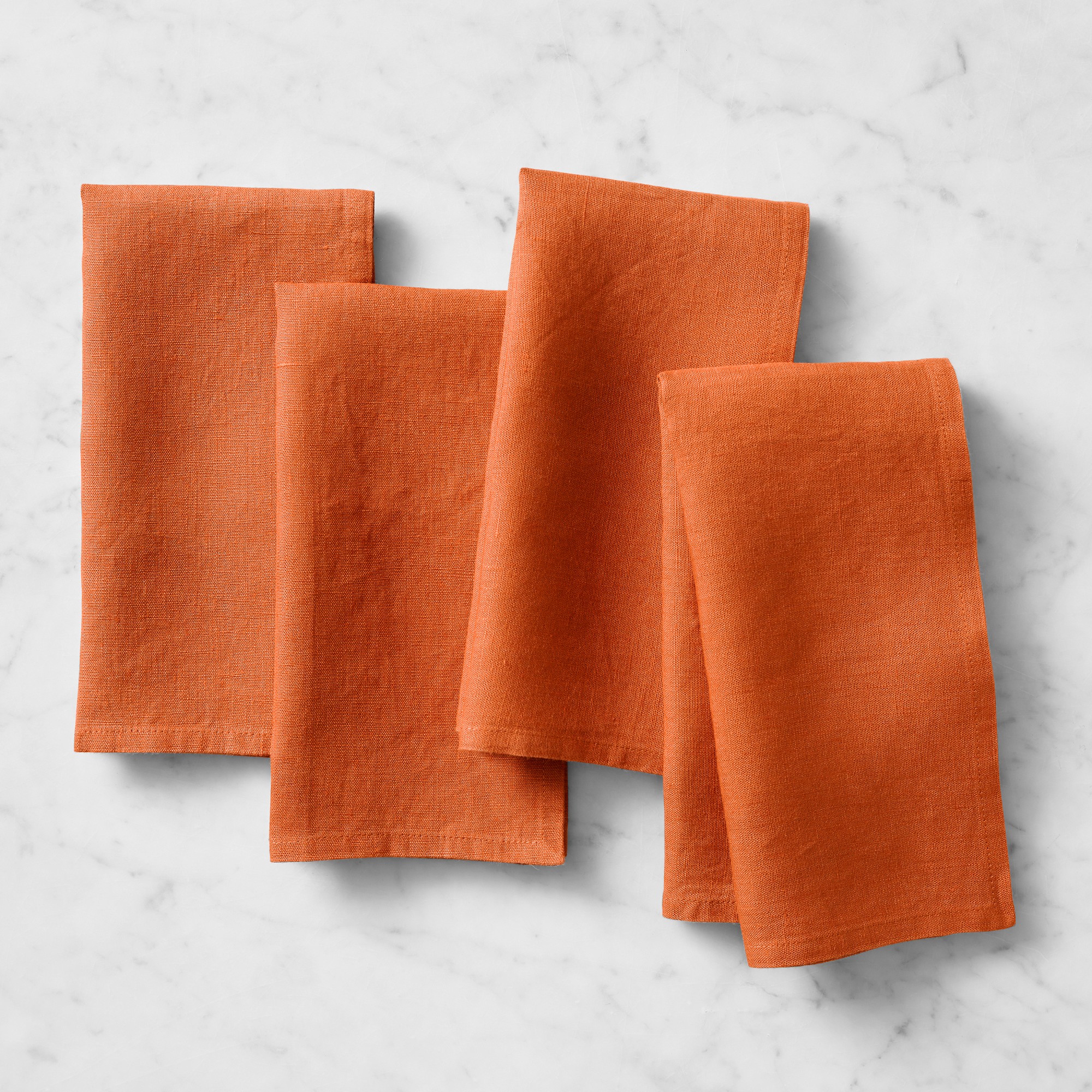 Italian Washed Linen Napkins, Set of 4