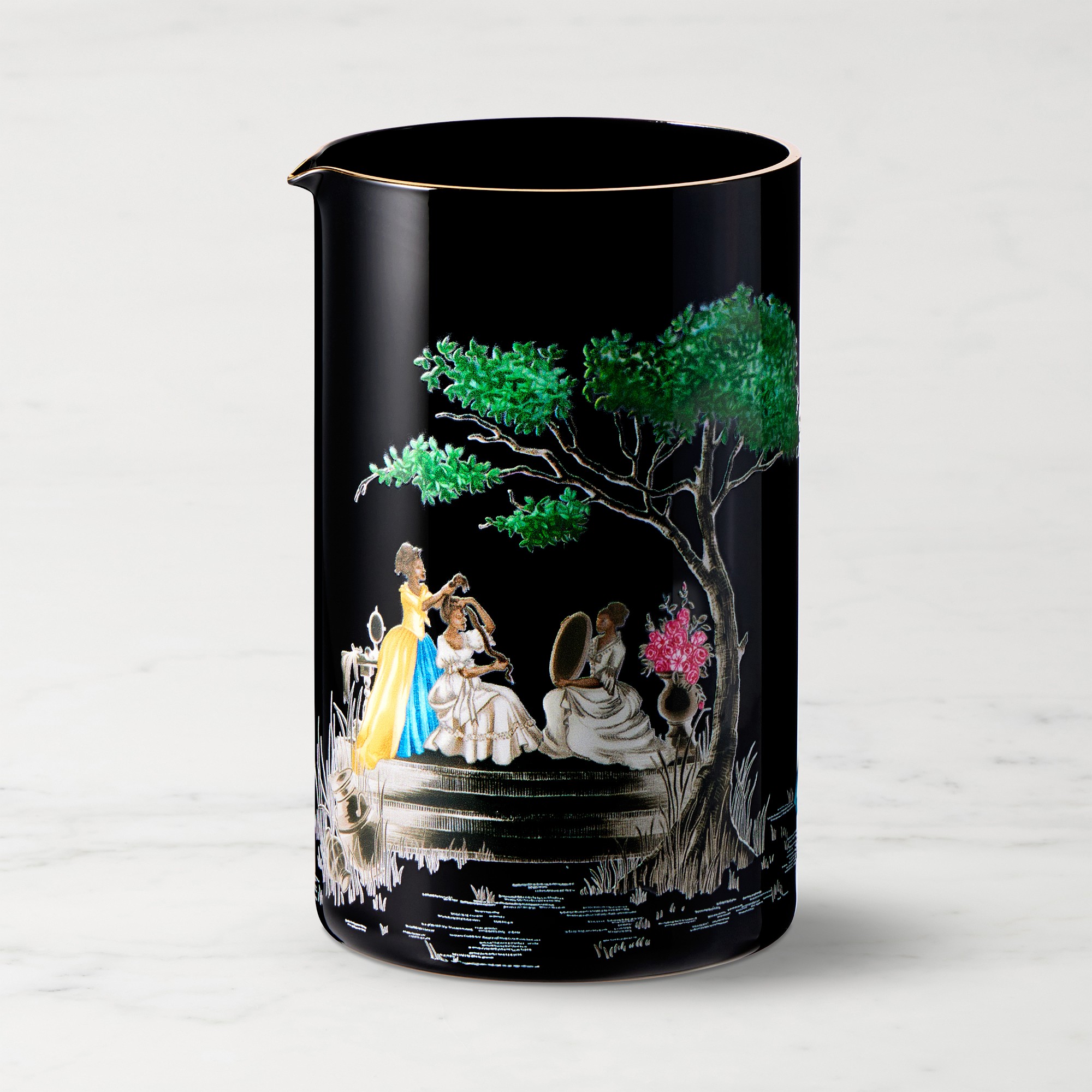 Sheila Bridges x Williams Sonoma Harlem Toile Mixing Glass