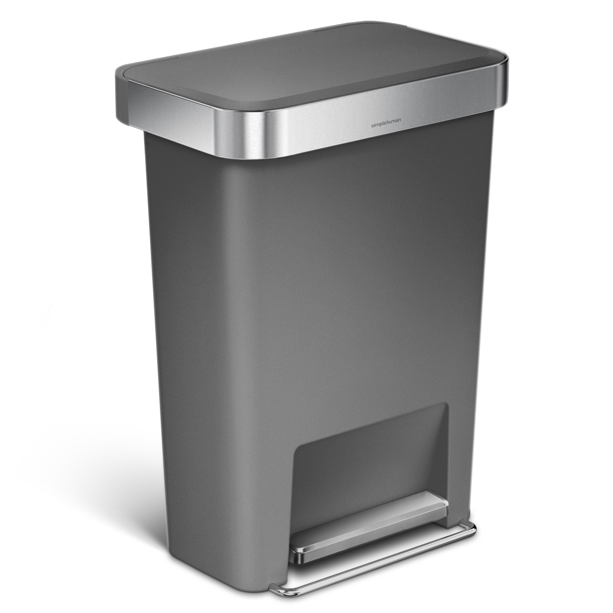 simplehuman™ Plastic Liner Pocket Trash Can, 45L