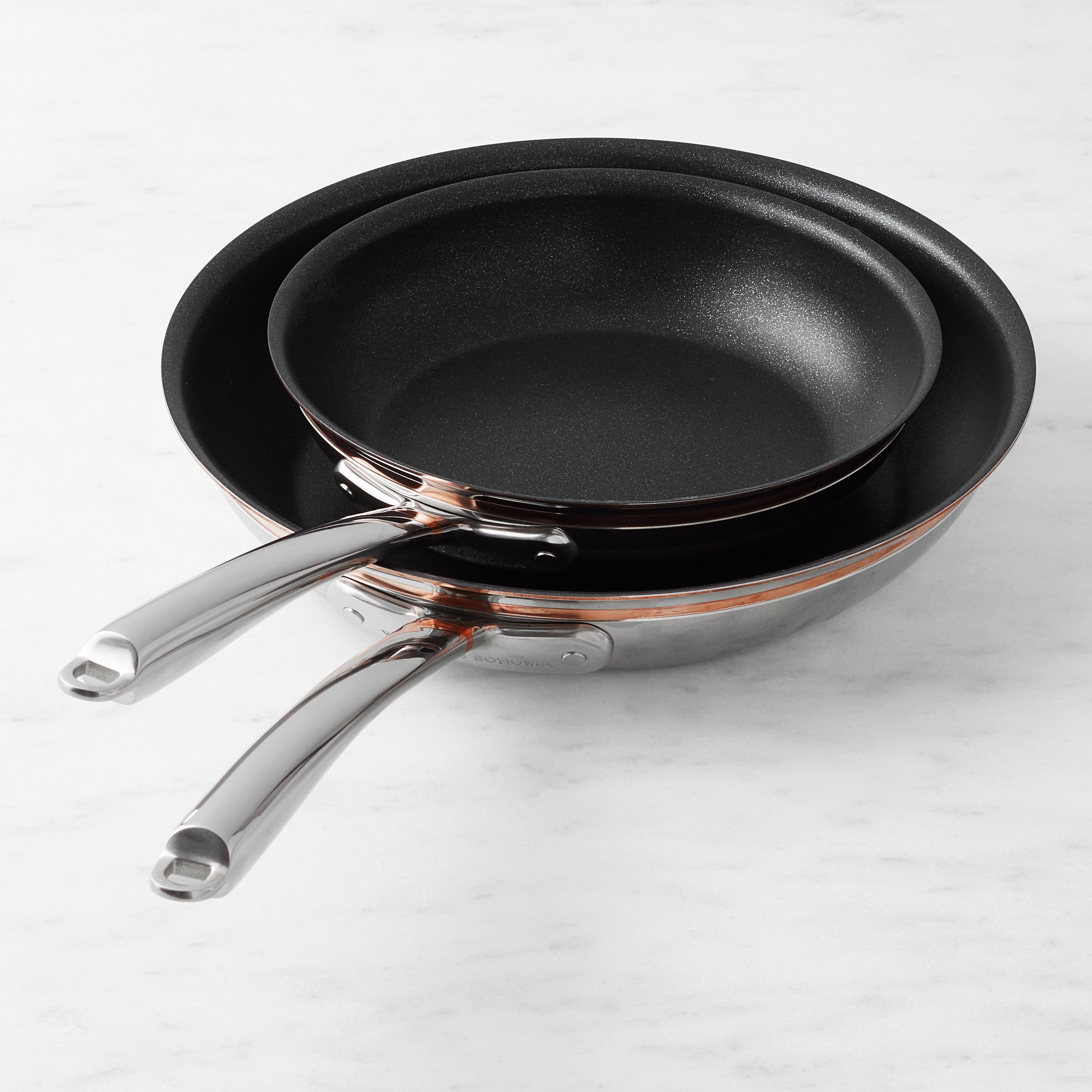 Williams Sonoma Signature Thermo-Clad™ Copper Pro Nonstick Fry Set, 8