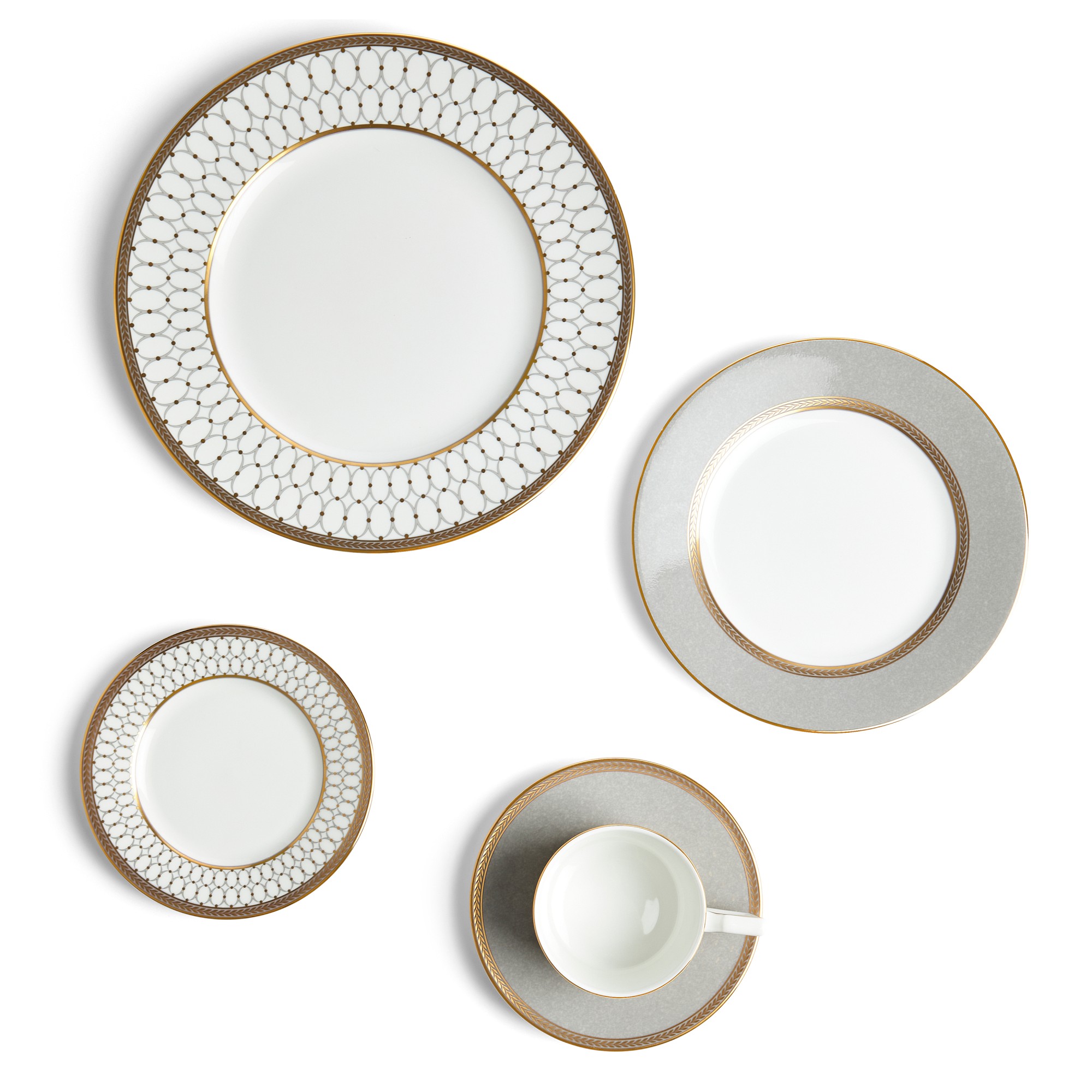 Wedgwood Renaissance Grey 5-Piece Dinnerware Set