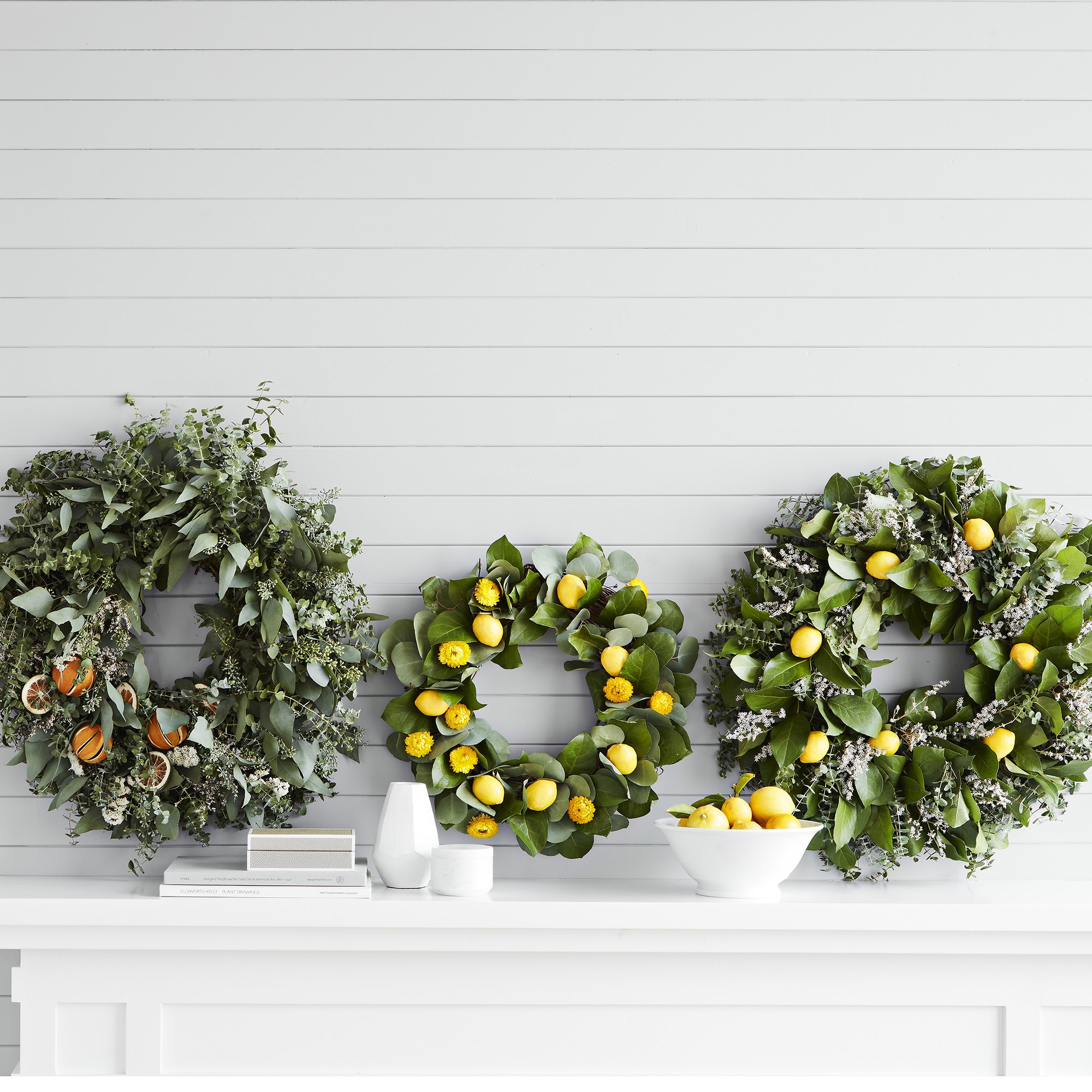 Lemon & Eucalyptus Live Wreath, 20