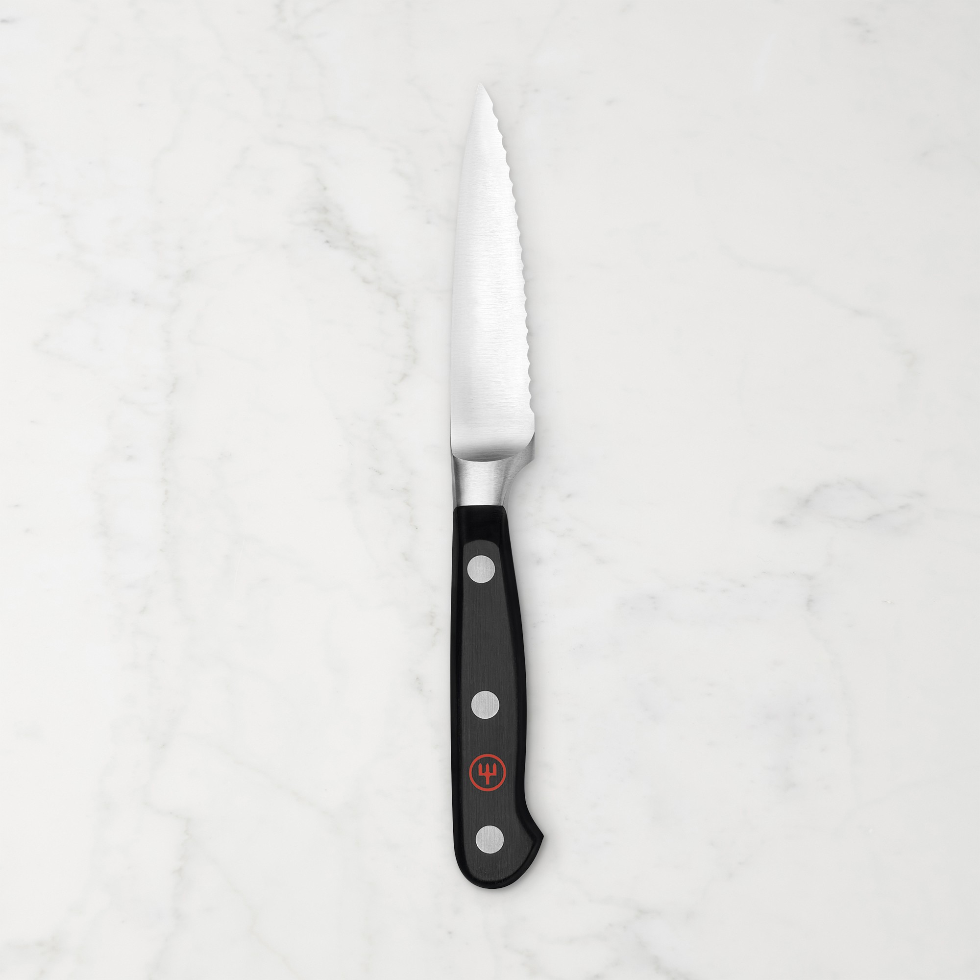Wüsthof Classic Full Serrated Paring Knife, 3 1/2