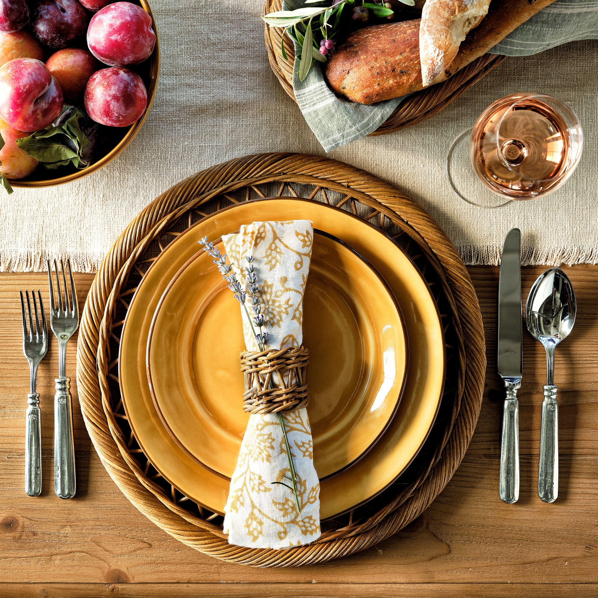 Provençal Salad Plates, Set of 4