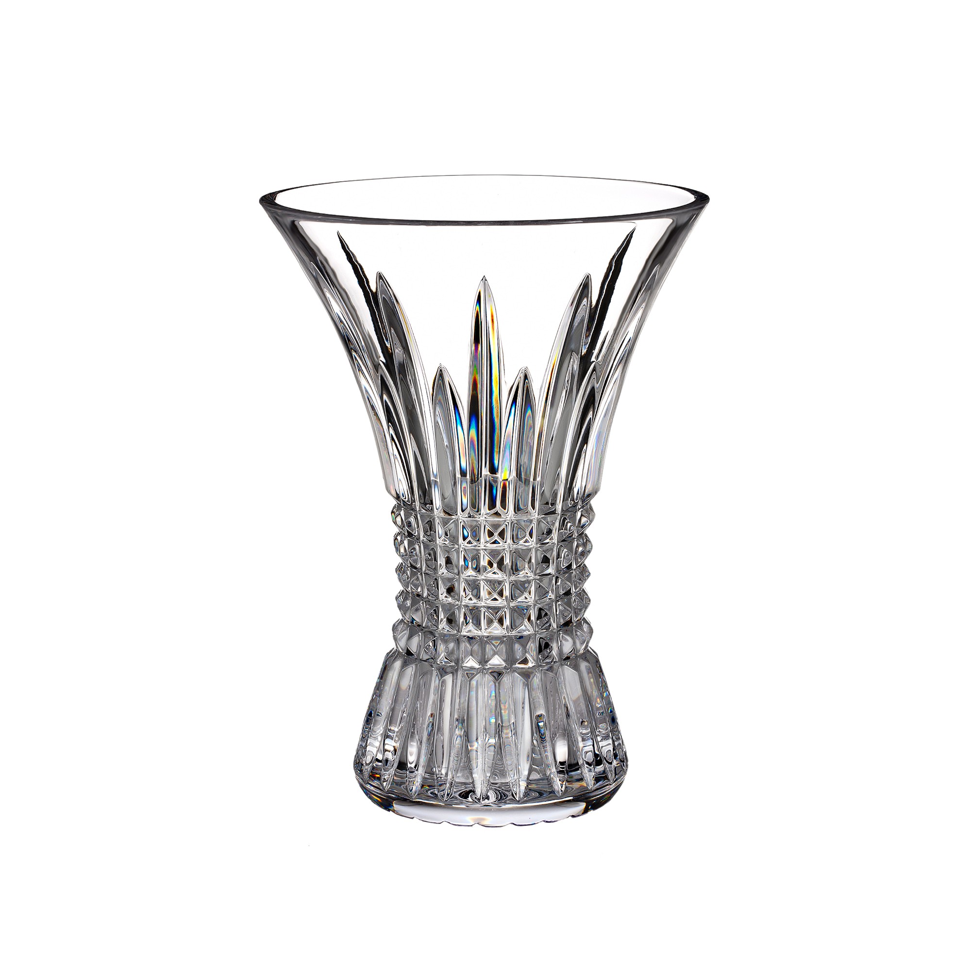 Waterford Lismore Diamond Vase, 8