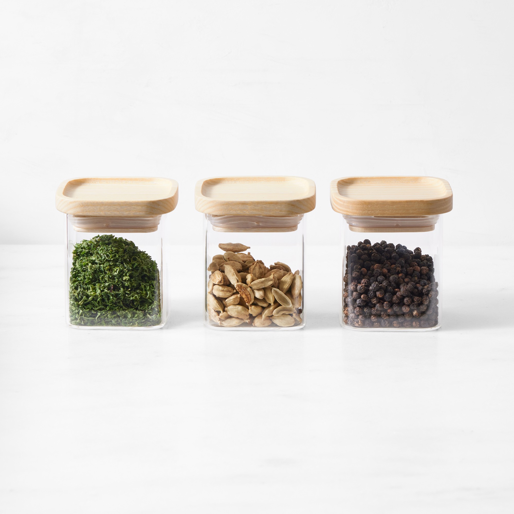 Hold Everything Square Spice Jars