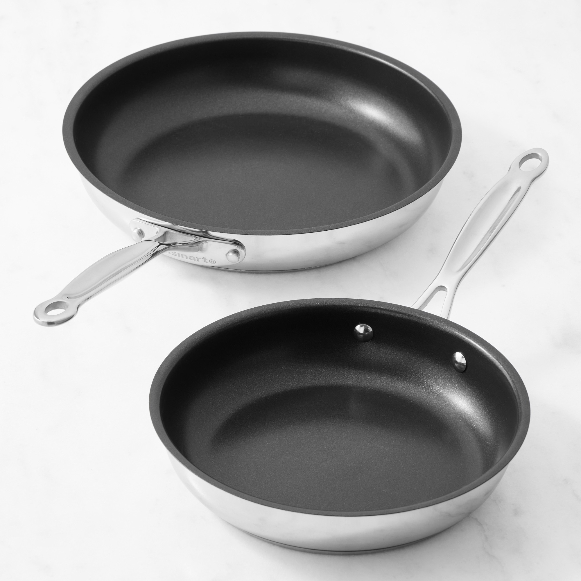 Cuisinart Chef’s Classic Stainless-Steel Nonstick Fry Pan Set, 8