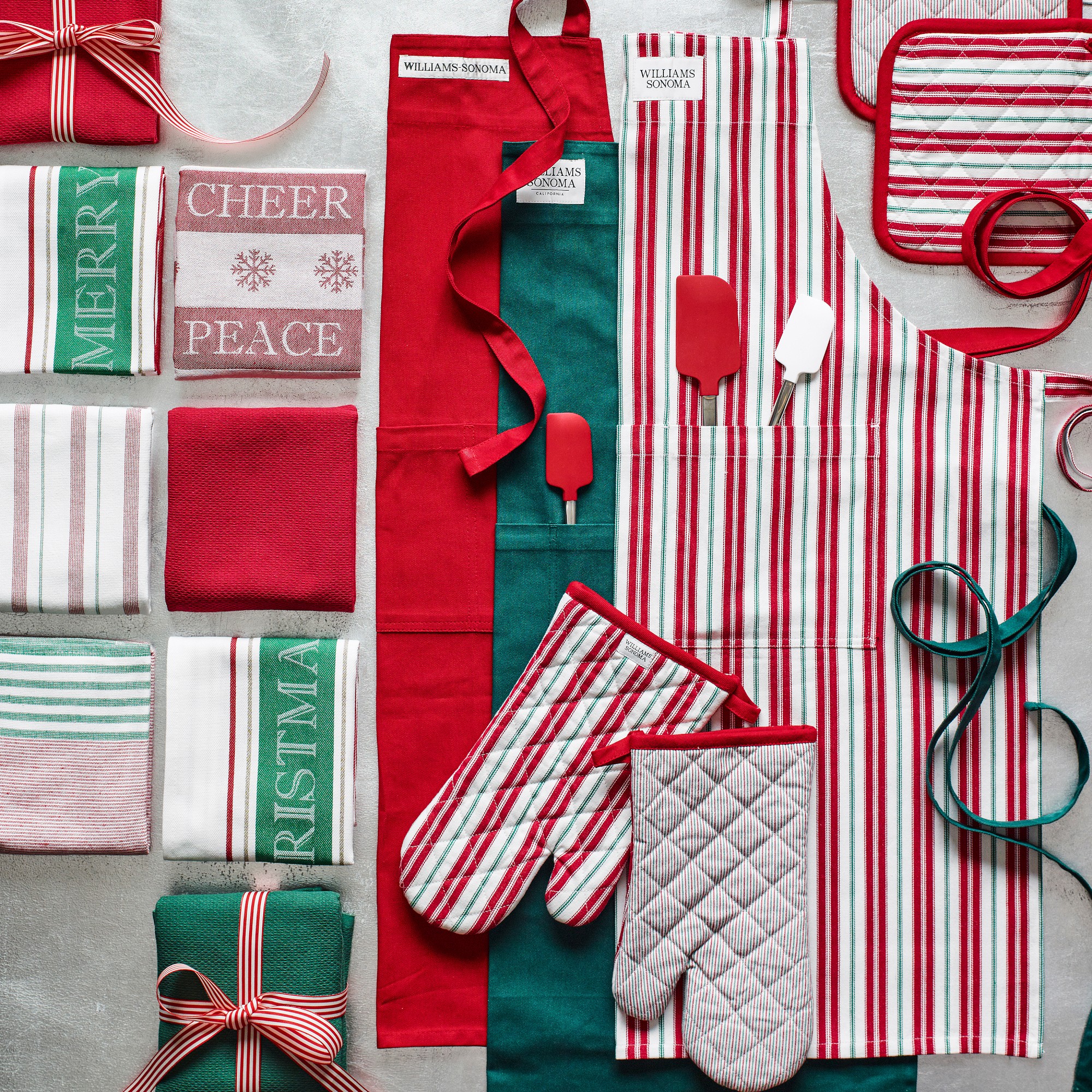 Sentiment Stripe Towels, Set of 2