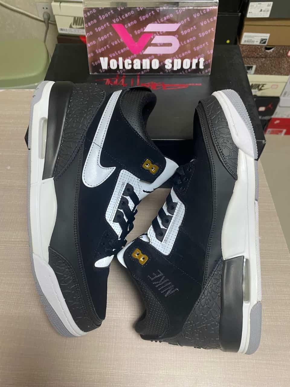 Jordan 3 Retro Tinker Black Cement Gold CK4348-007