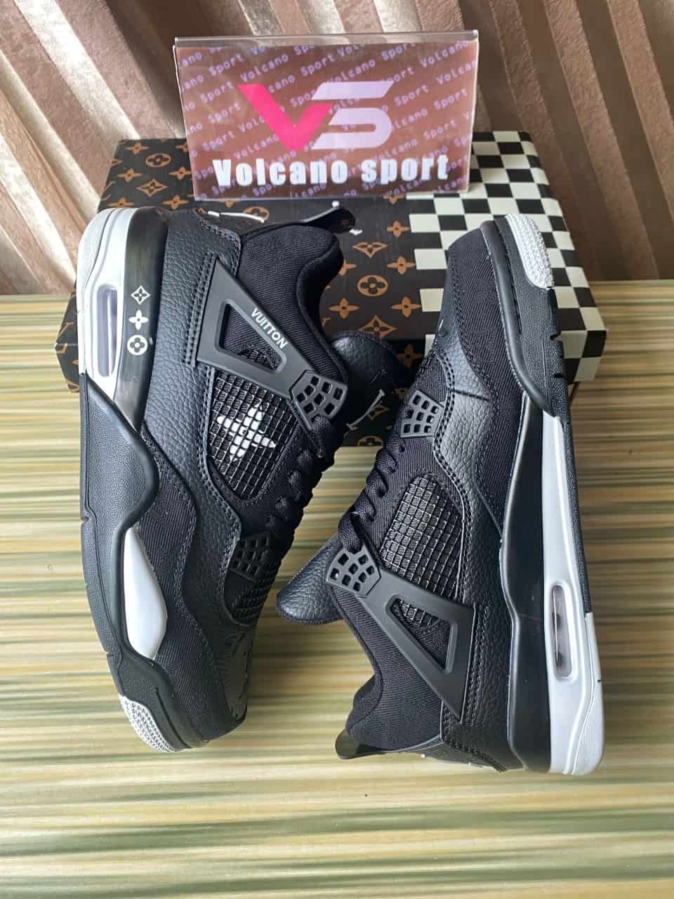 LV X Air Jordan 4 Black LV6927-001