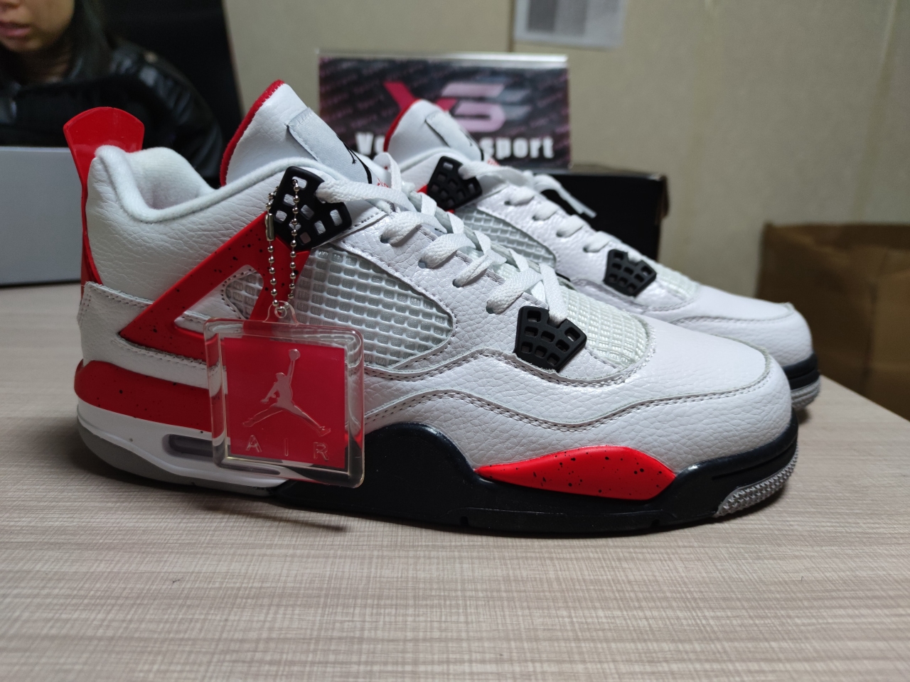 Air jordan 4 Retro Withe Red DH6927 161