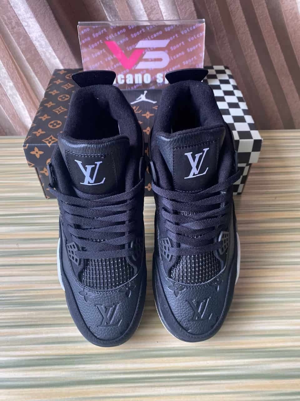 LV X Air Jordan 4 Black LV6927-001