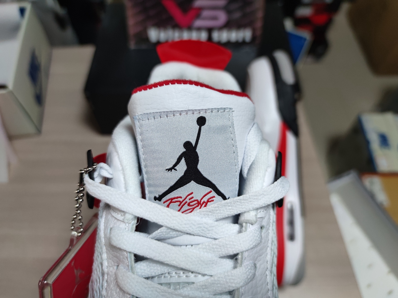 Air jordan 4 Retro Withe Red DH6927 161