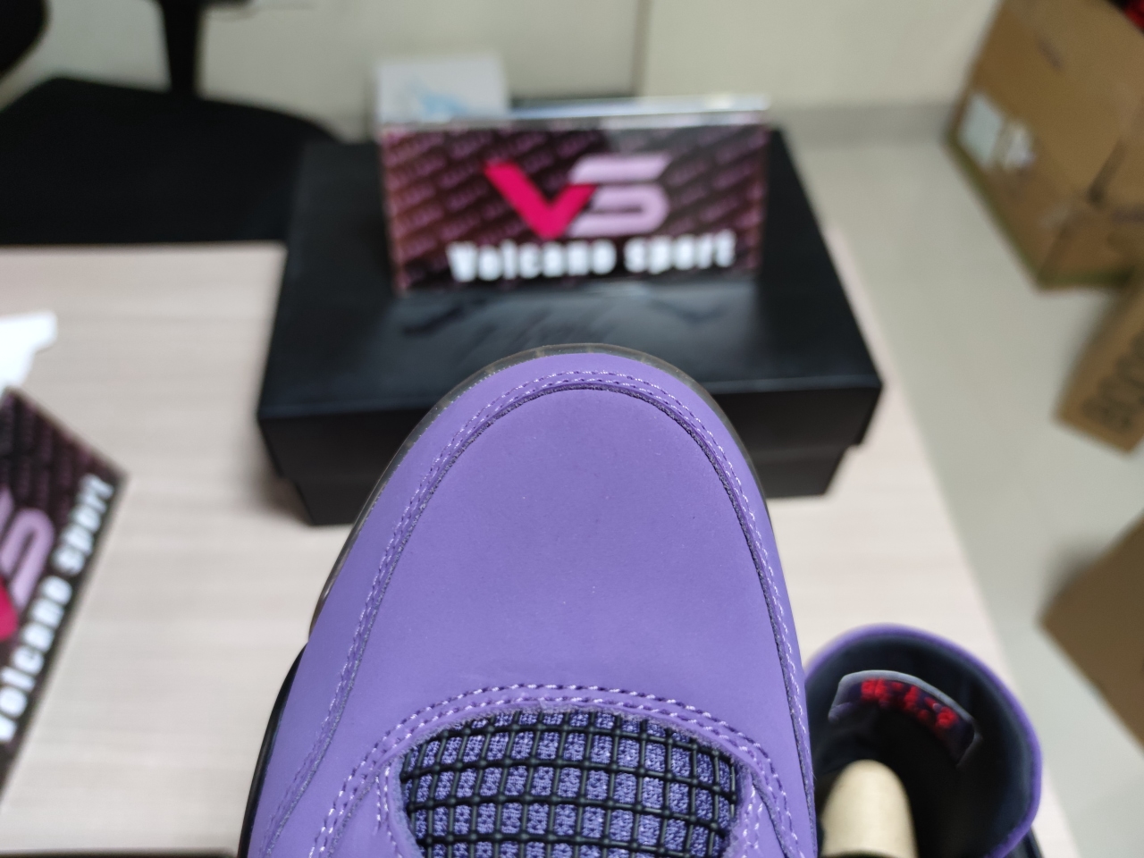 Jordan 4 Retro Purple and black