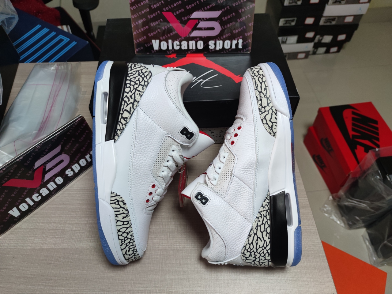 Jordan 3 Retro Free Throw Line White Cement 923096 101