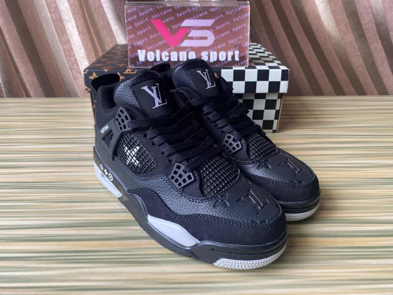 LV X Air Jordan 4 Black LV6927-001