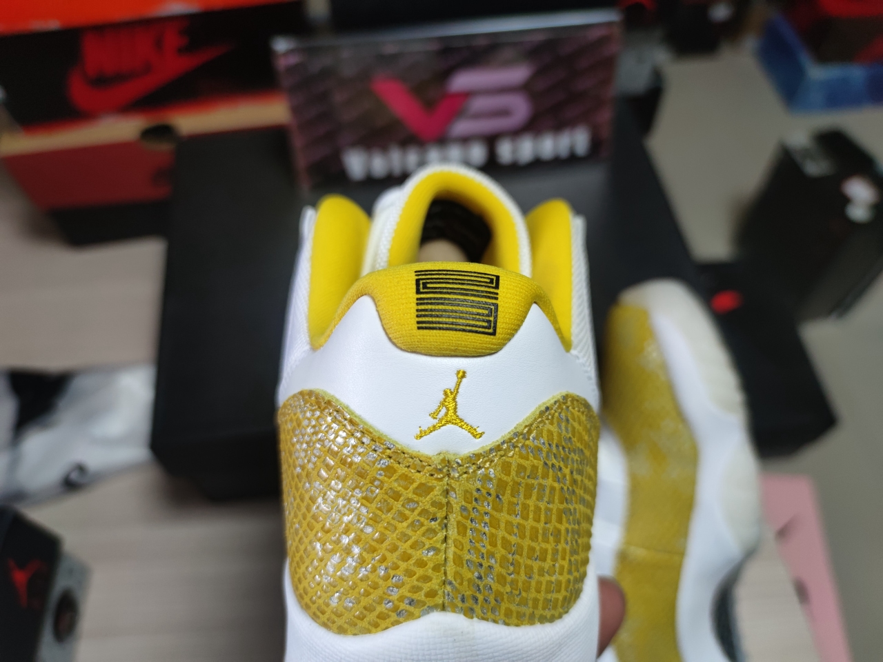 Jordan 11 Retro Low Tour Yellow Snakeskin AH7860 107
