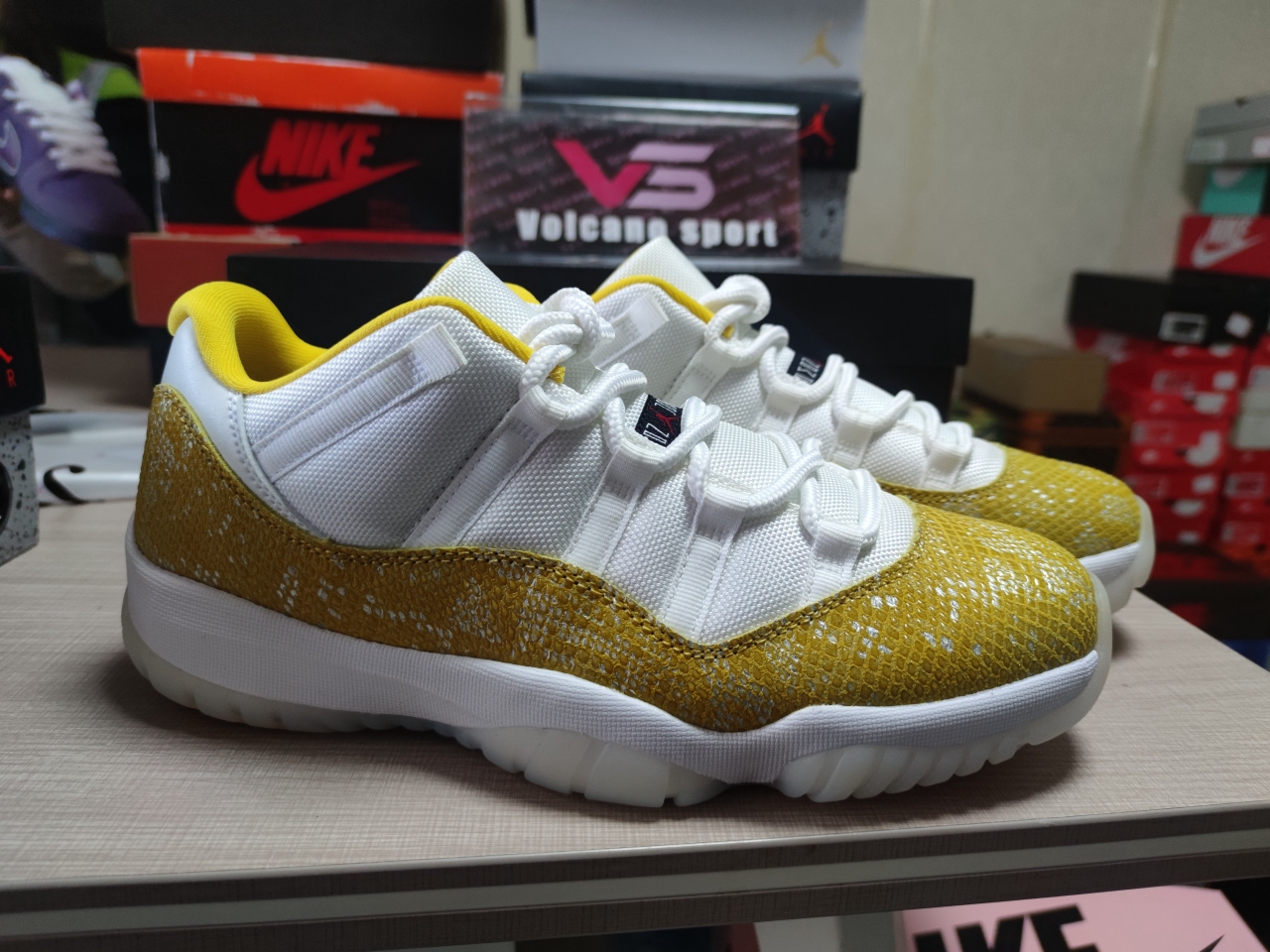 Jordan 11 Retro Low Tour Yellow Snakeskin AH7860 107