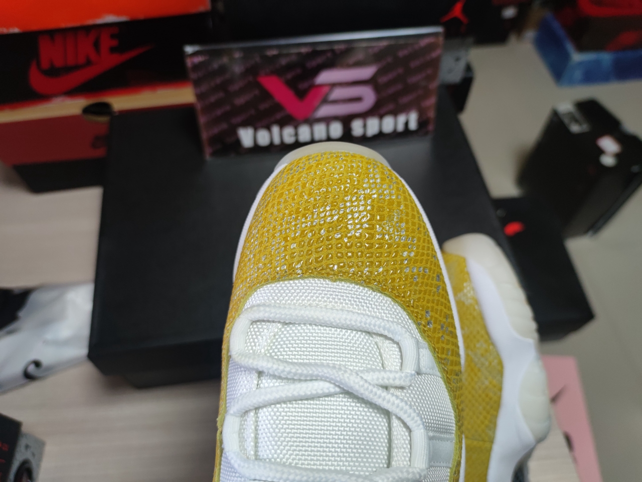 Jordan 11 Retro Low Tour Yellow Snakeskin AH7860 107