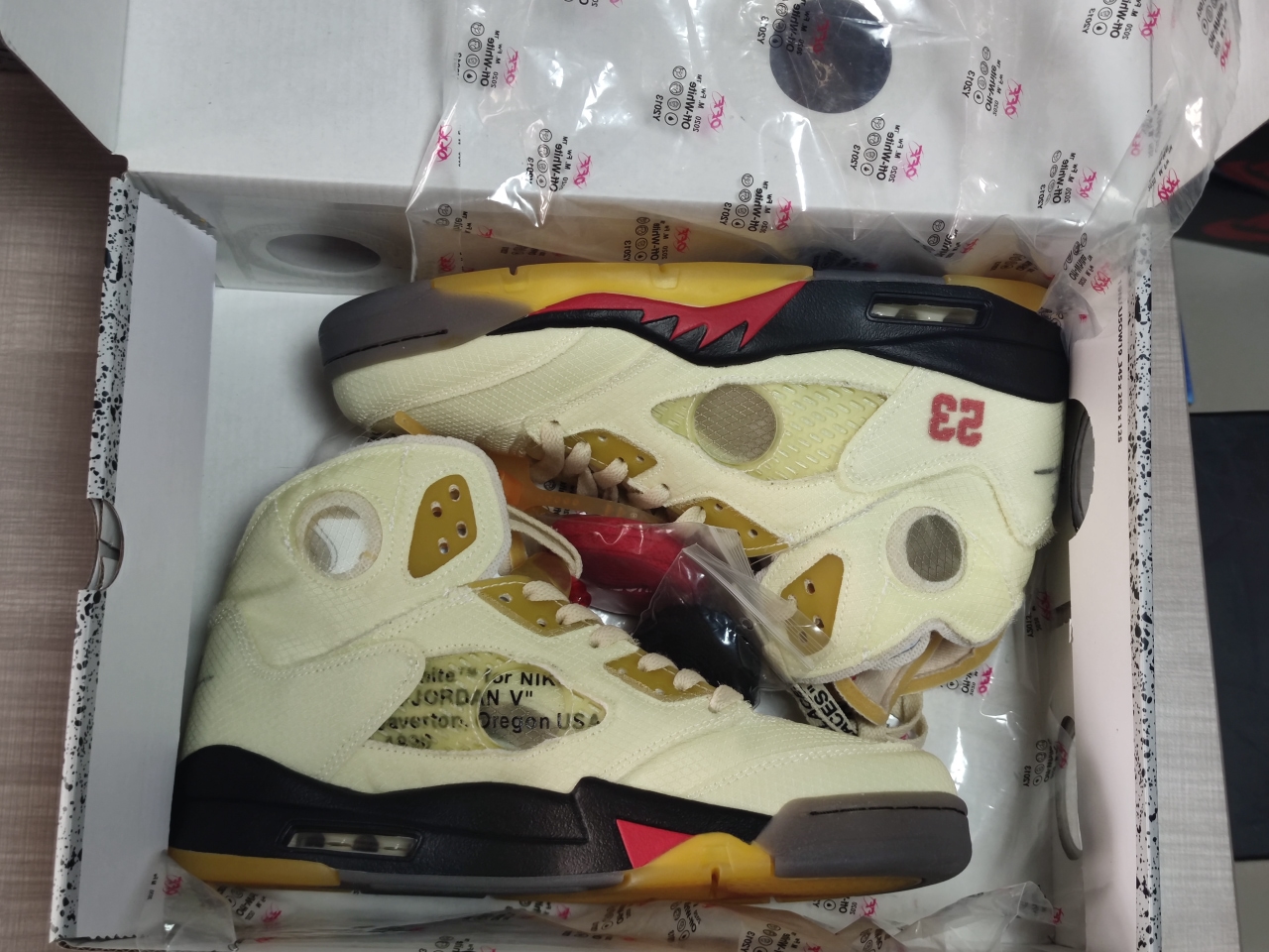 Jordan 5 Retro Off-White Sail DH8565 100