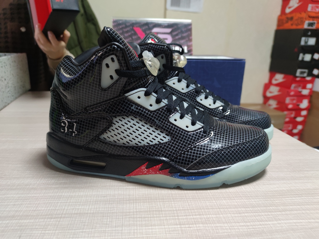 Jordan 5 Retro Transformers Black plaid