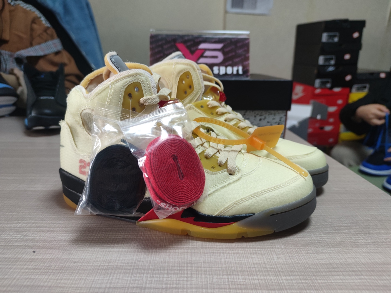 Jordan 5 Retro Off-White Sail DH8565 100