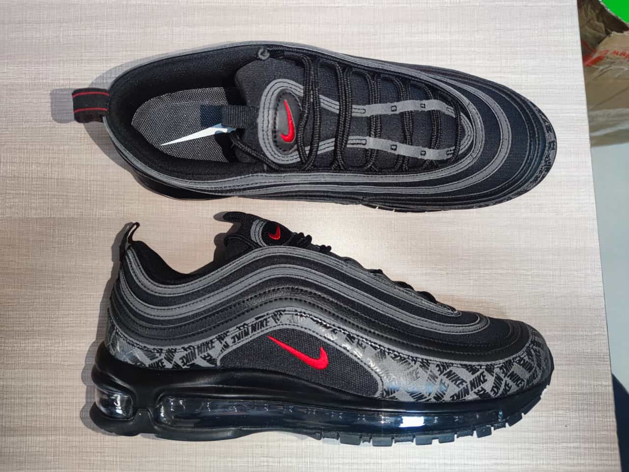 Air Max 97 All-Over Print Black Red AR4259-001