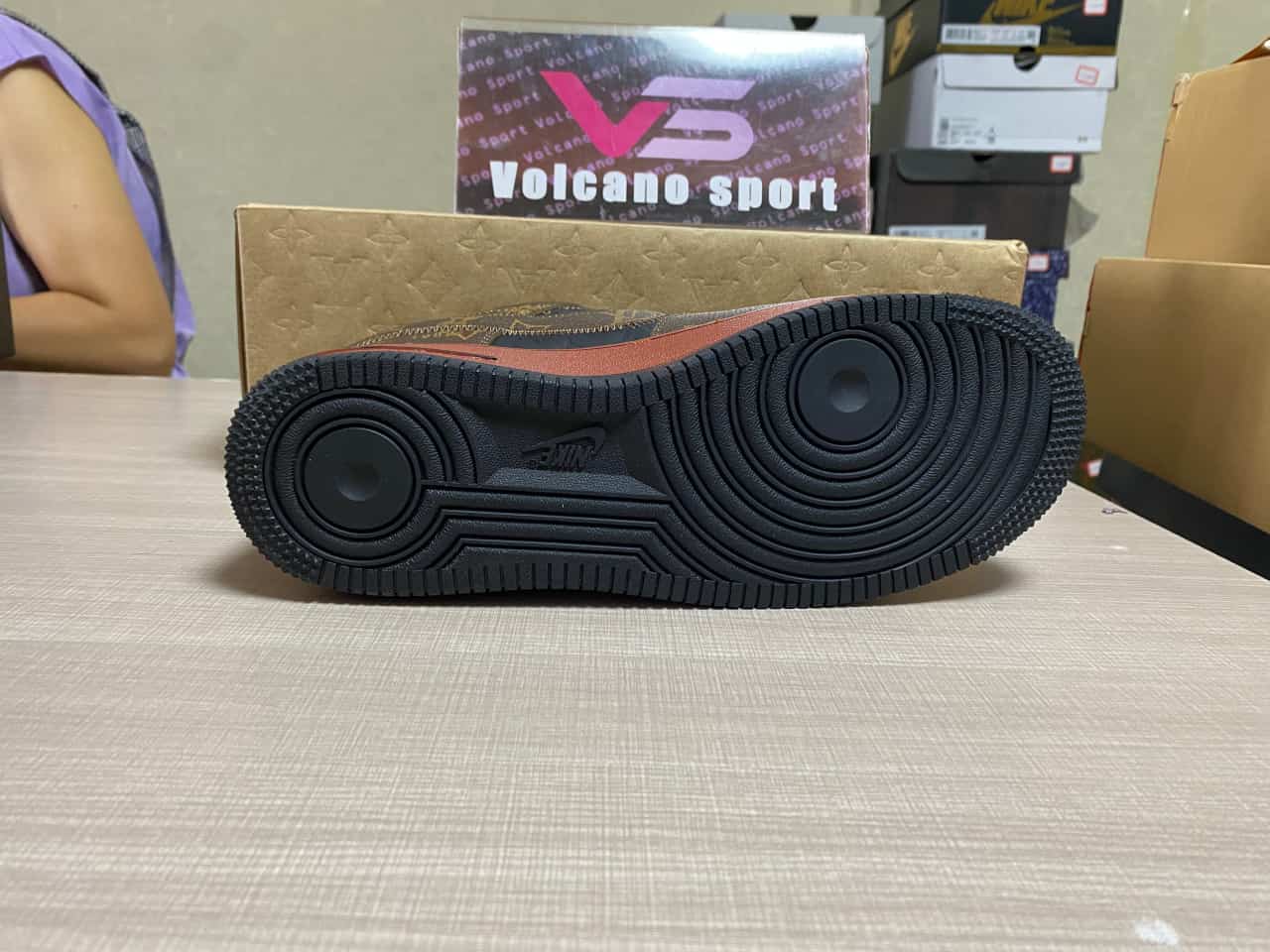 LV x Air Force 1 By Virgil Abloh Black-Brown