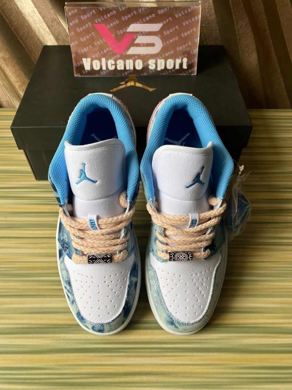 Air Jordan 1 Low Washed Denim/White-Pink DM8947-100